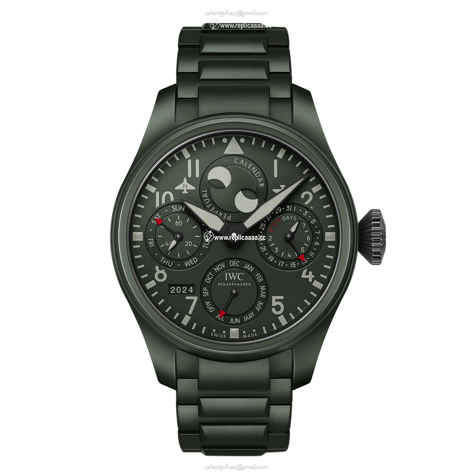 IWC Big Pilot's details Perpetual Calendar Top Gun Woodland IW503101 1 IWC Big Pilot's details Perpetual Calendar Top Gun Woodland IW503101