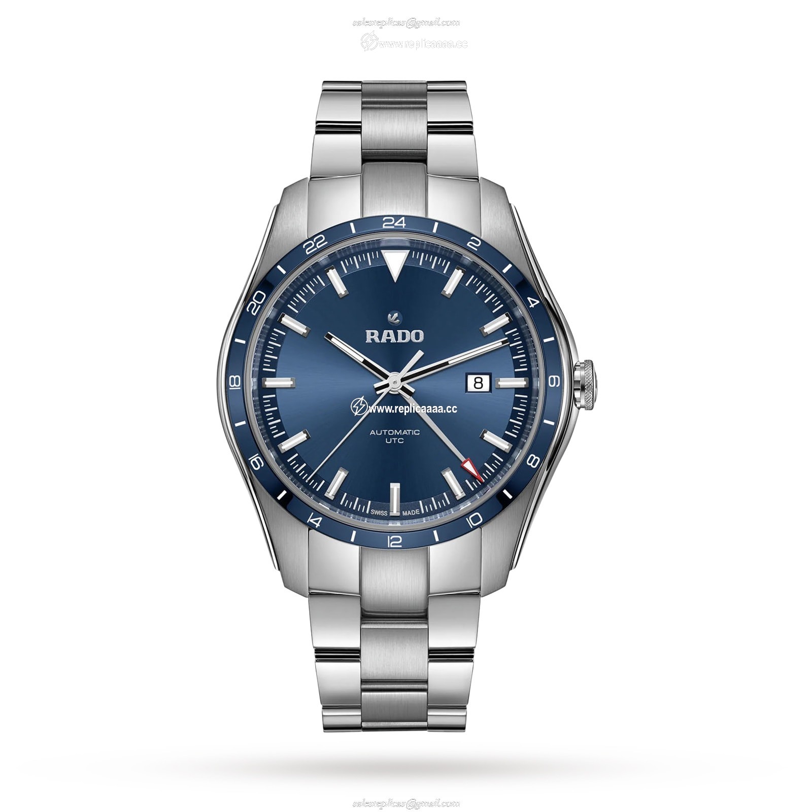 Rado HyperChrome Automatic UTC 44mm Mens details Blue R32050203 1 Rado HyperChrome Automatic UTC 44mm Mens details Blue R32050203