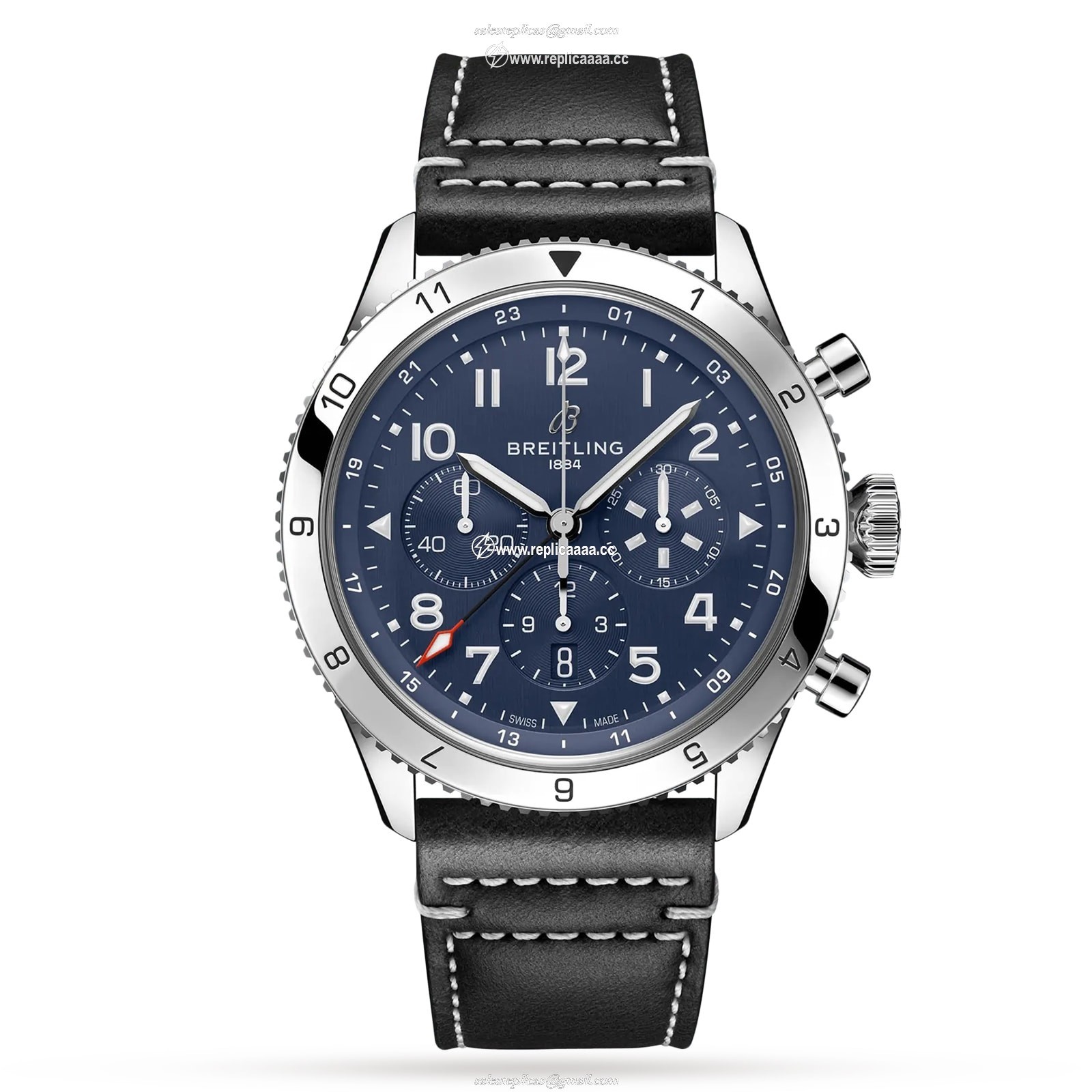 Breitling Super AVI B04 Chronograph GMT 46 Tribute to Vought F4U Corsair details AB04451A1C1X1 1 Breitling Super AVI B04 Chronograph GMT 46 Tribute to Vought F4U Corsair details AB04451A1C1X1