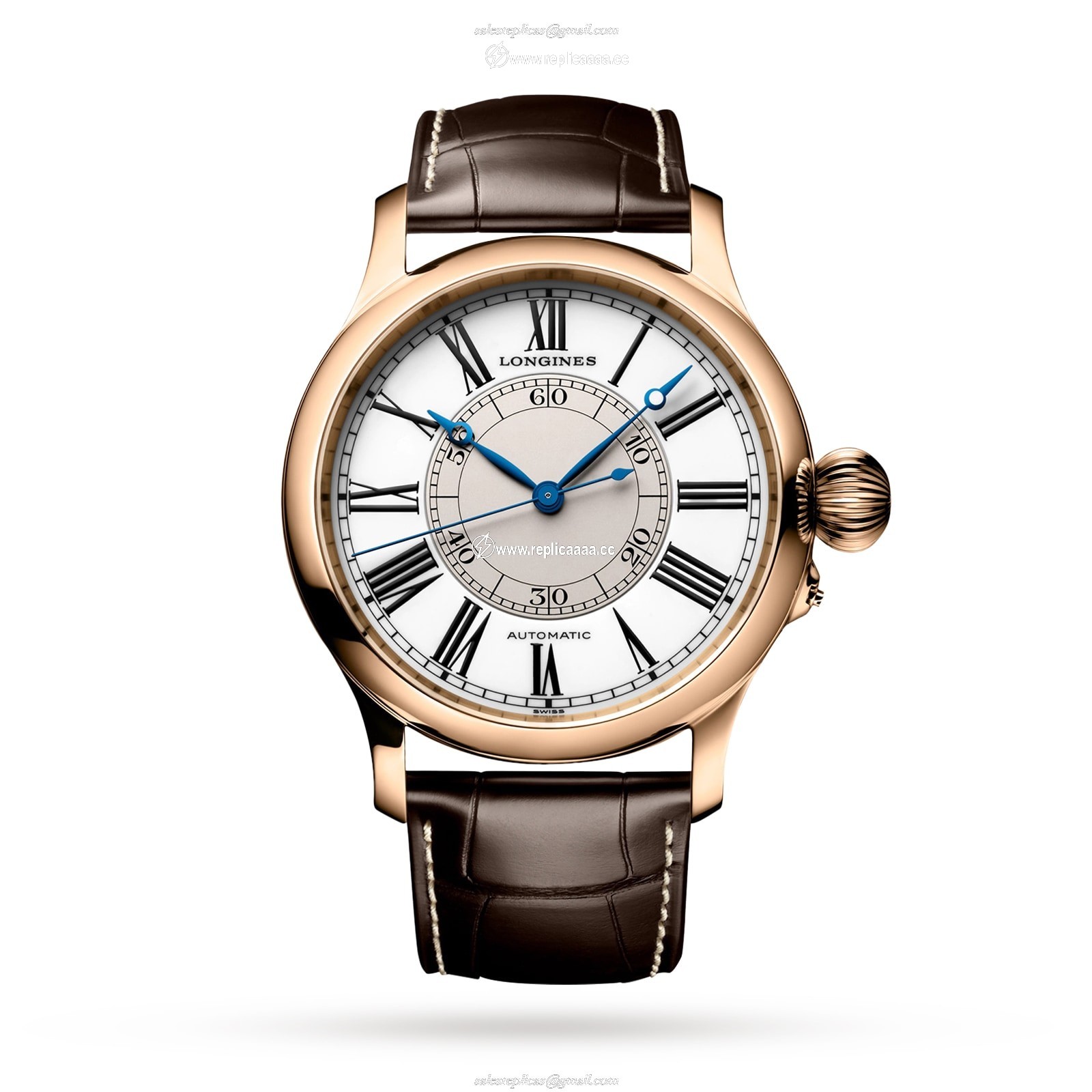 Longines Weems Second-Setting 47.5mm Mens details L27138110