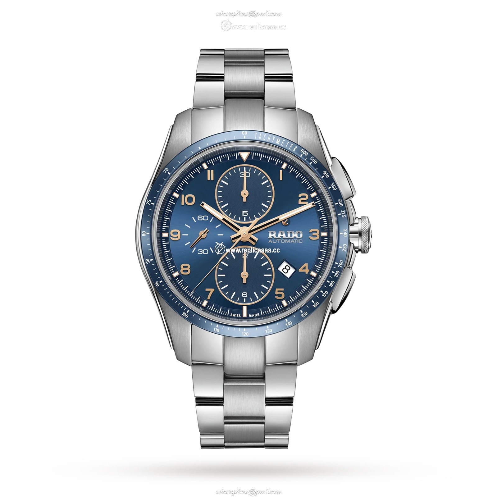 Rado HyperChrome Automatic Chronograph 44mm Mens details R32042203 1 Rado HyperChrome Automatic Chronograph 44mm Mens details R32042203