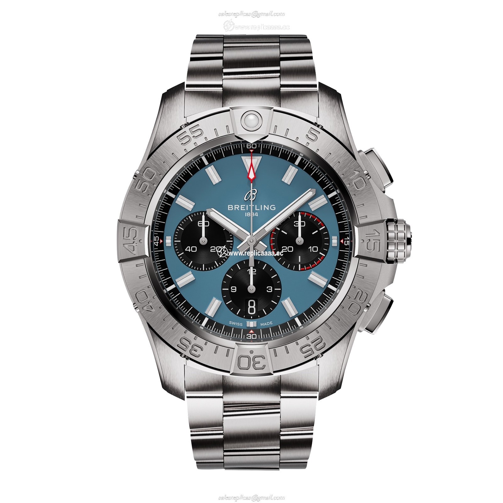 Breitling Avenger Chronograph B01 44mm Mens details Blue Stainless Steel AB0147101C1A1 1 Breitling Avenger Chronograph B01 44mm Mens details Blue Stainless Steel AB0147101C1A1