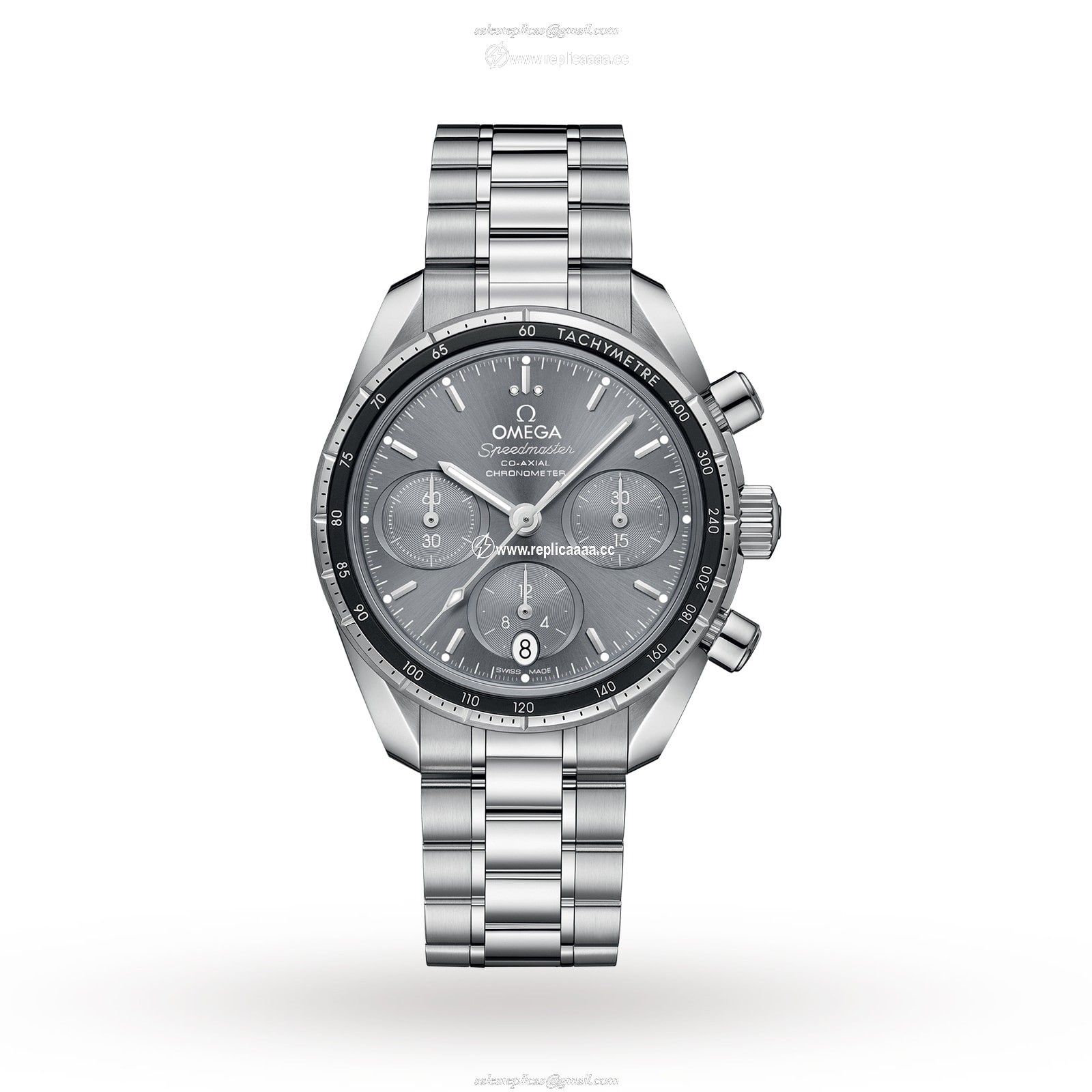 Omega Speedmaster Co-Axial 38mm details O32430385006001