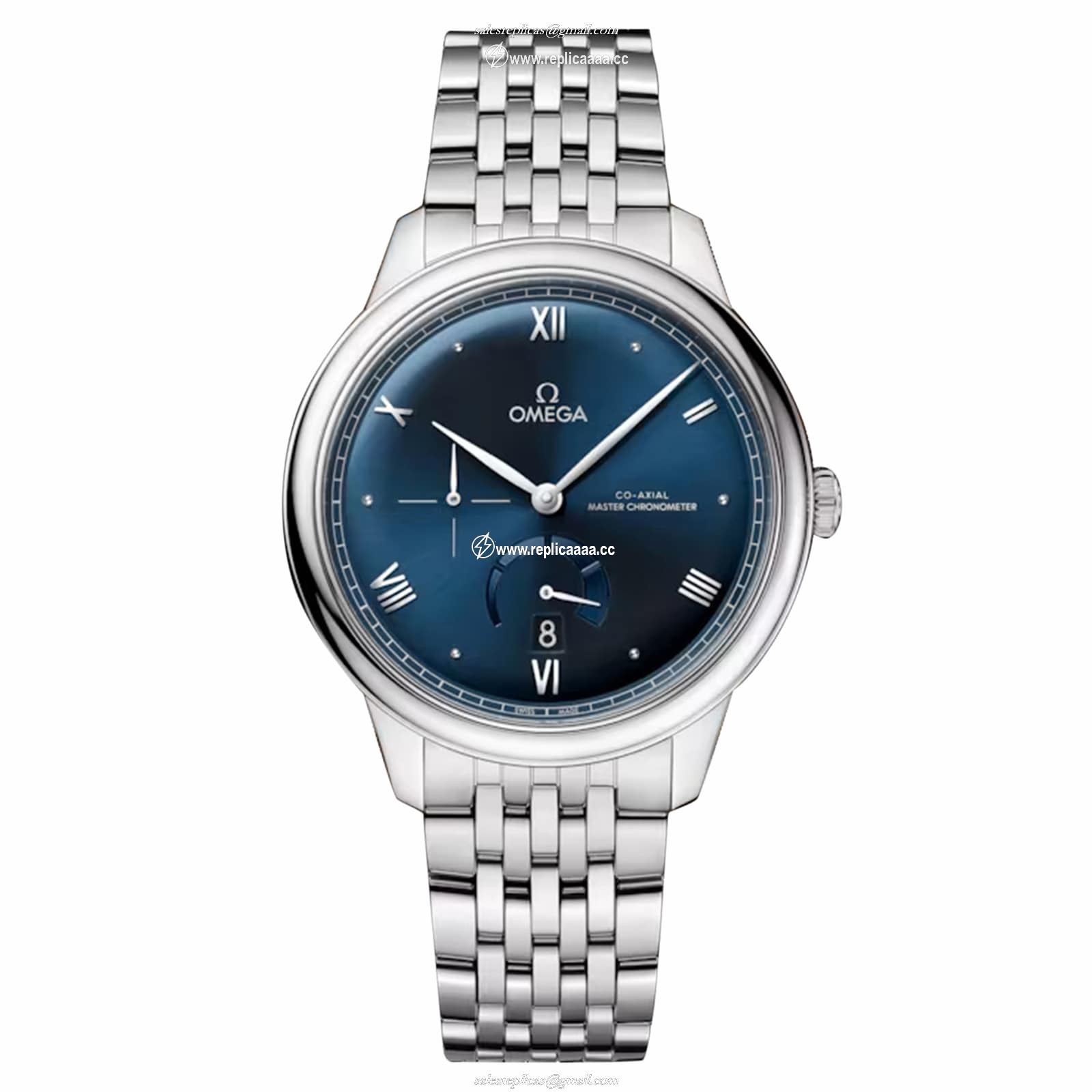 Omega De Ville Prestige 41mm Mens details Blue O43410412103002 1 Omega De Ville Prestige 41mm Mens details Blue O43410412103002
