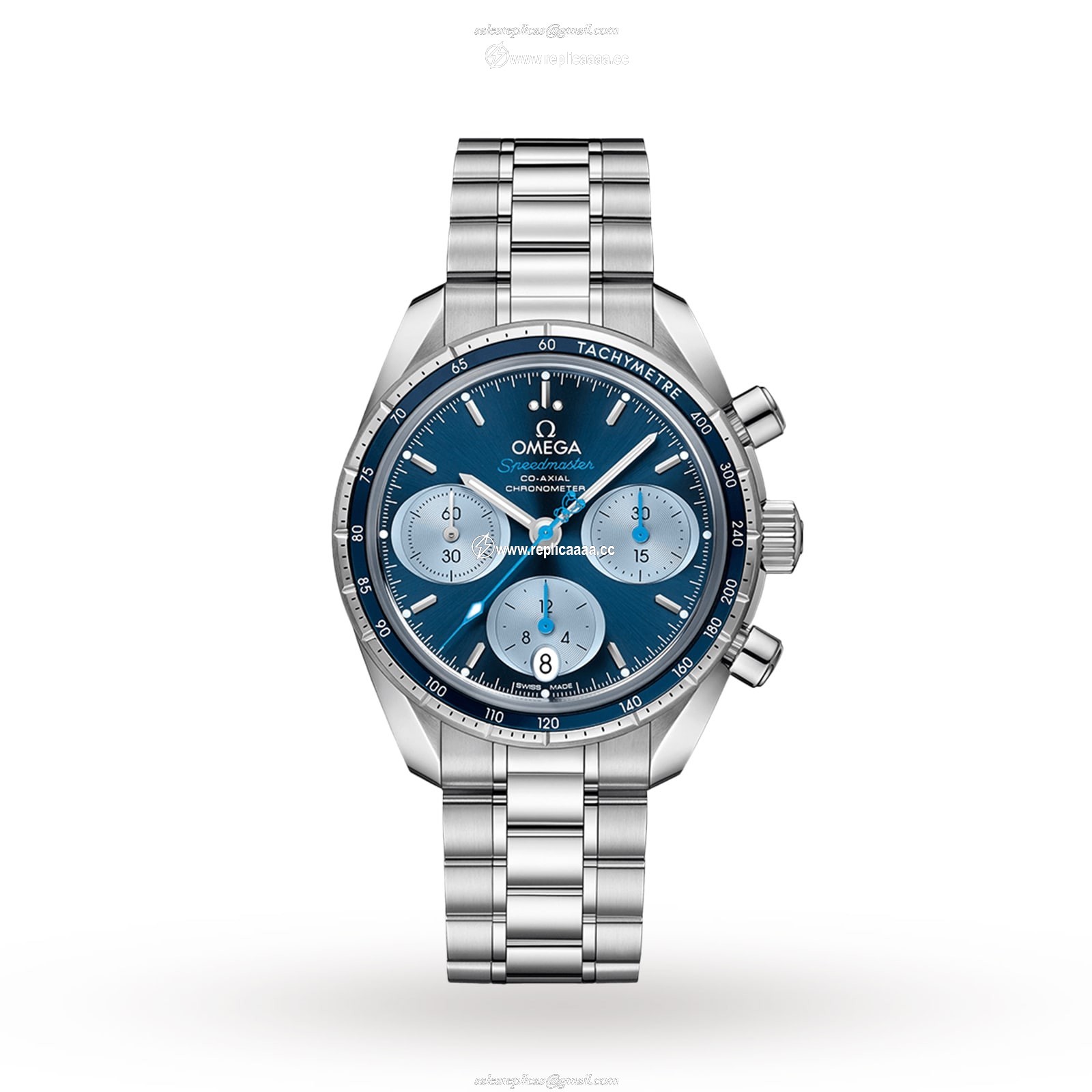Omega Speedmaster Co-Axial 38mm Unisex details O32430385003002