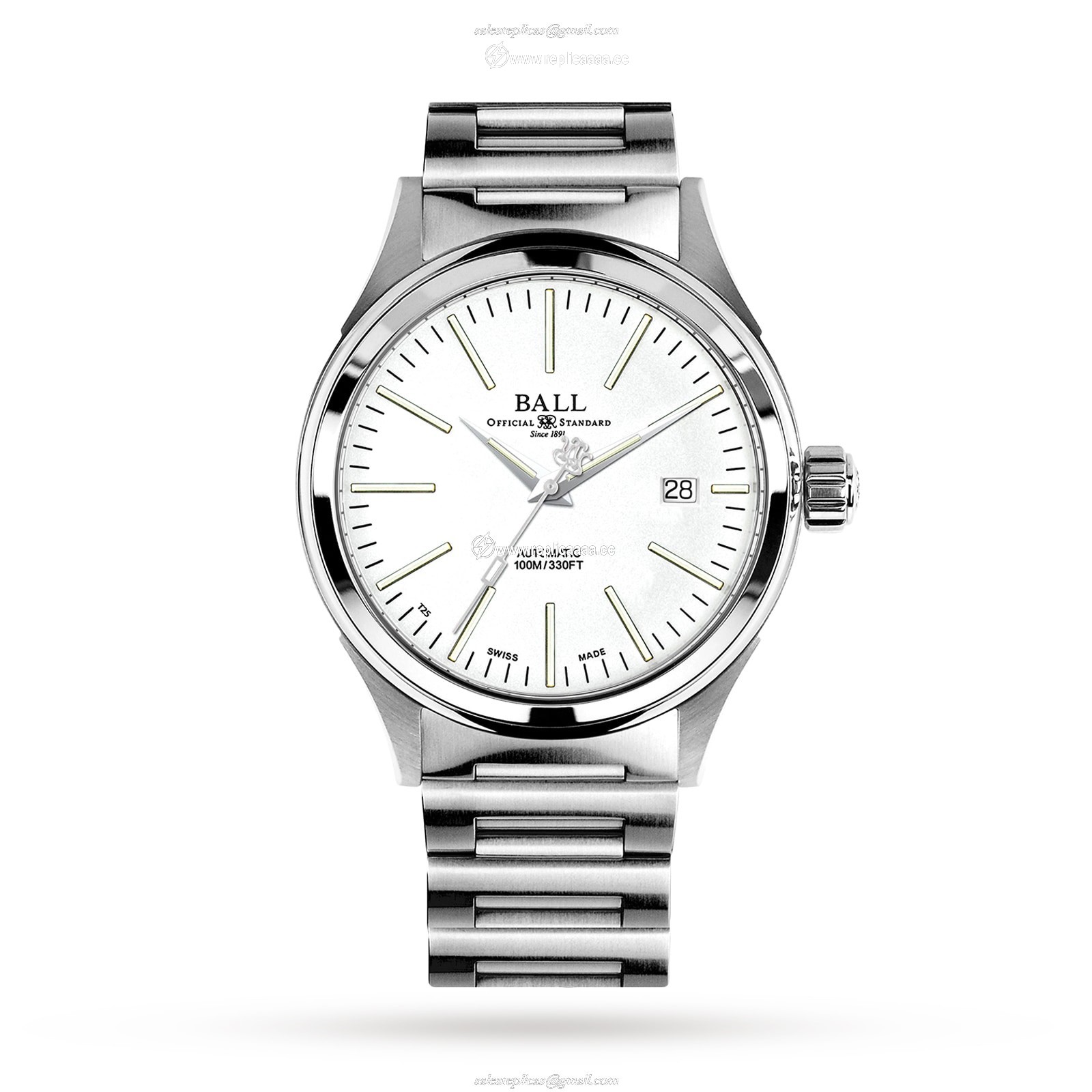 BALL Fireman Enterprise 40mm Mens details White NM2098C-S20J-WH 1 BALL Fireman Enterprise 40mm Mens details White NM2098C-S20J-WH