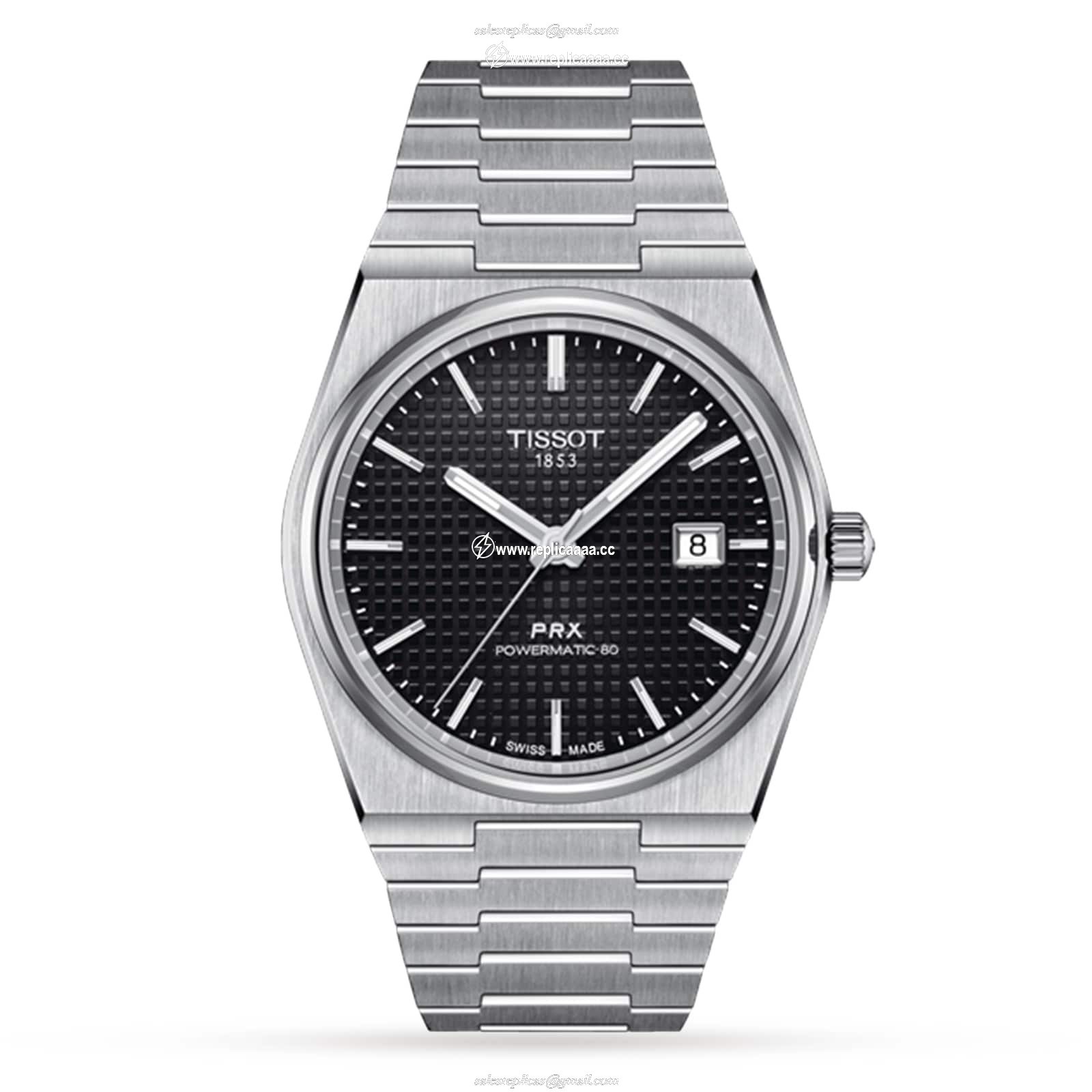 Tissot PRX Powermatic 80 40mm Mens details T1374071105100 1 Tissot PRX Powermatic 80 40mm Mens details T1374071105100