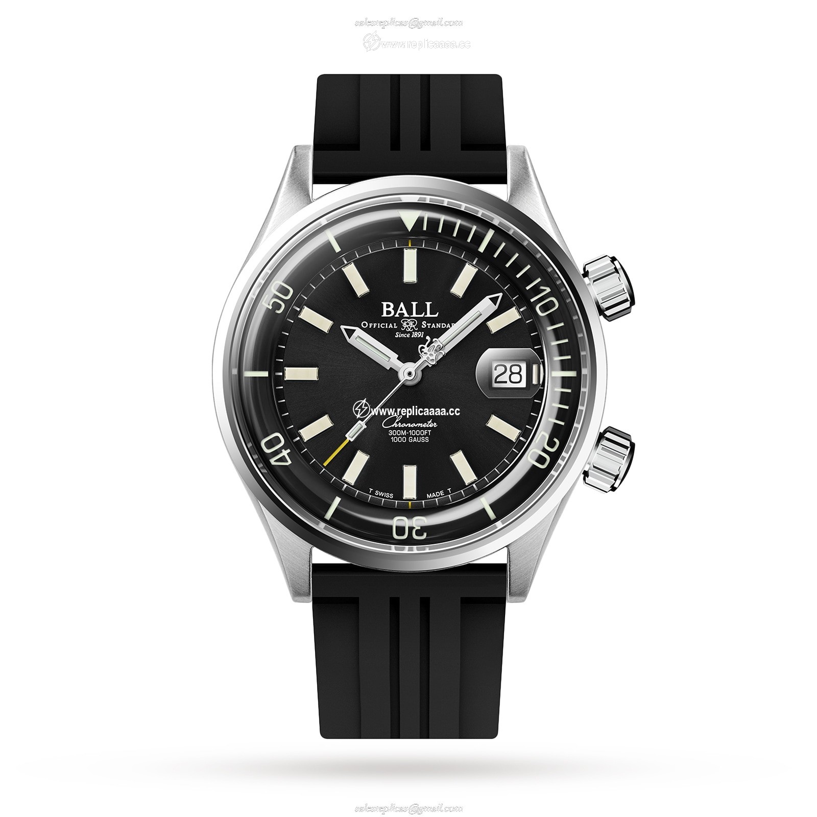 BALL Engineer Master II Diver Chronometer 42mm Mens details DM2280A-P1C-BK