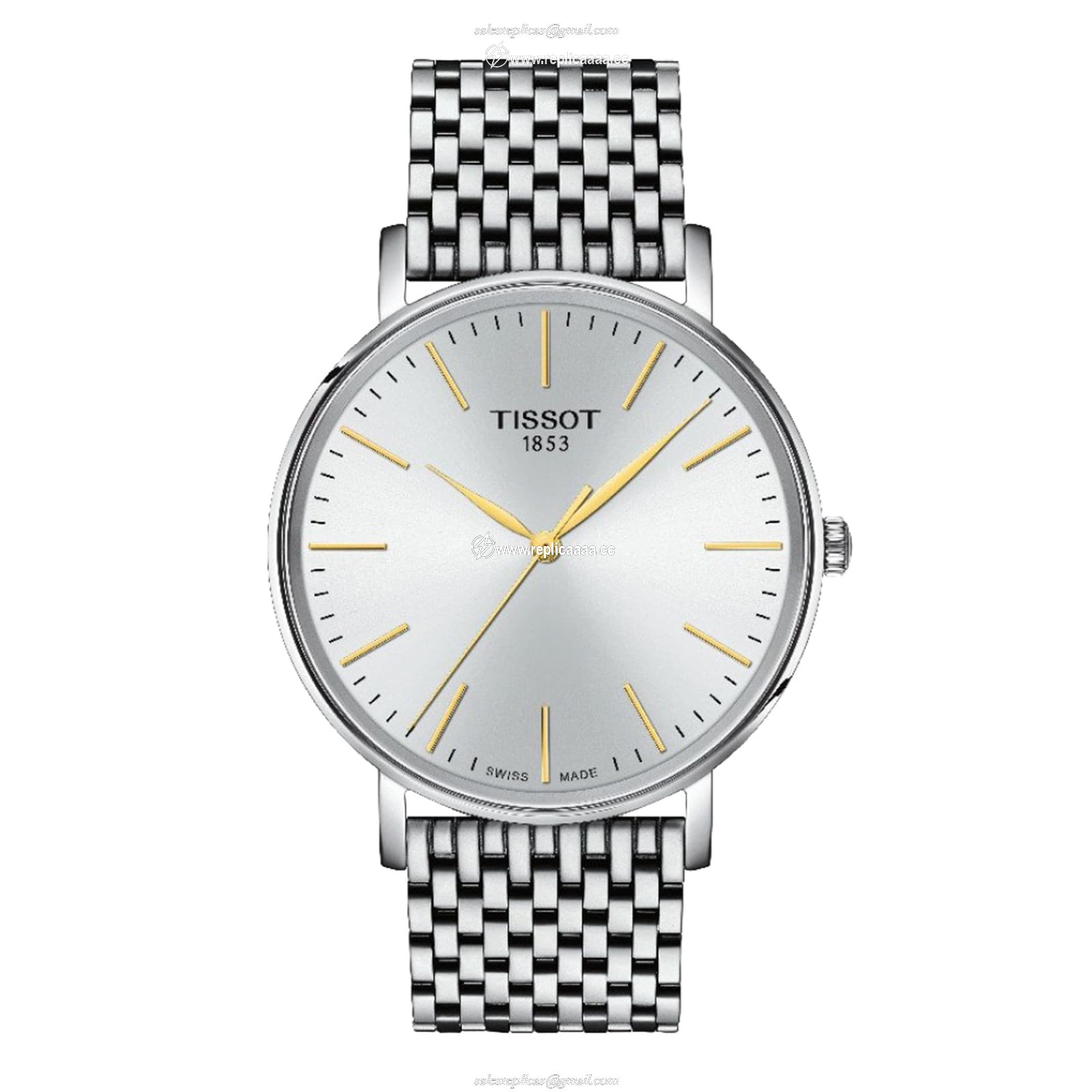 Tissot T-Classic EveryTime 40mm Mens details Silver T1434101101101