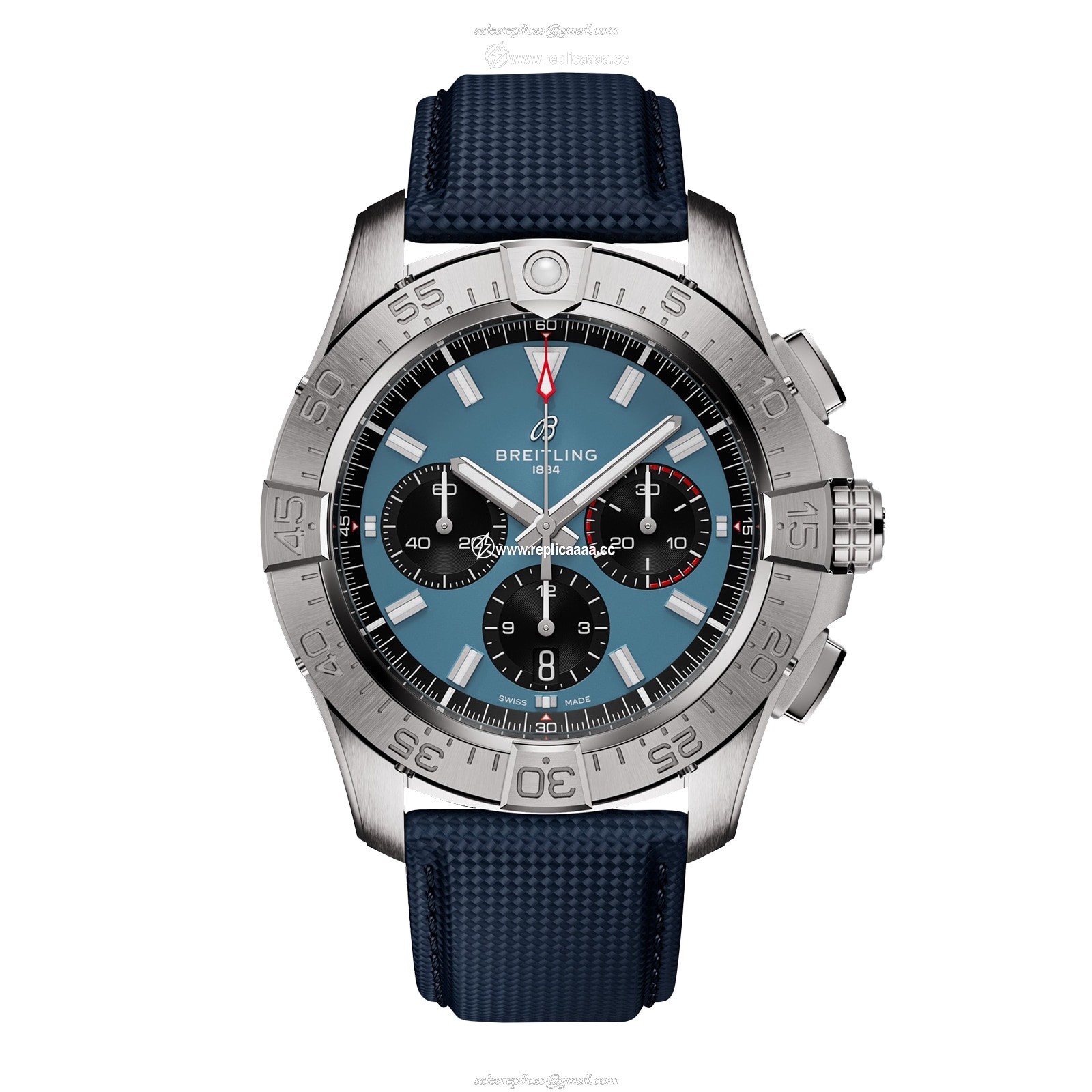 Breitling Avenger Chronograph B01 44mm Mens details Blue Leather AB0147101C1X1 1 Breitling Avenger Chronograph B01 44mm Mens details Blue Leather AB0147101C1X1