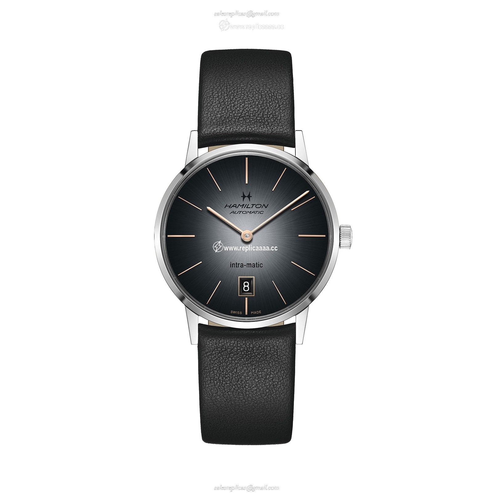 Hamilton American Classic Intra-Matic Automatic details 38mm H38455781 1 Hamilton American Classic Intra-Matic Automatic details 38mm H38455781