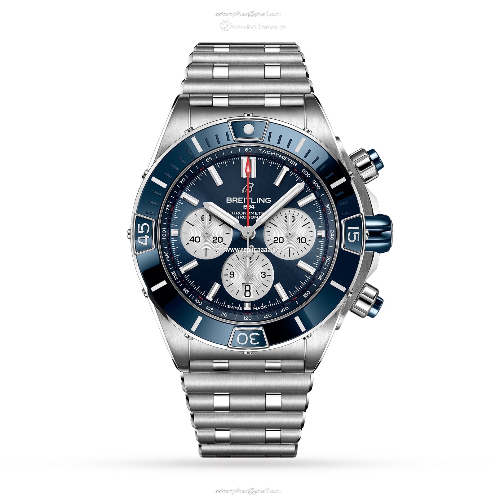 Breitling Super Chronomat B01 44 Stainless Steel details AB0136161C1A1