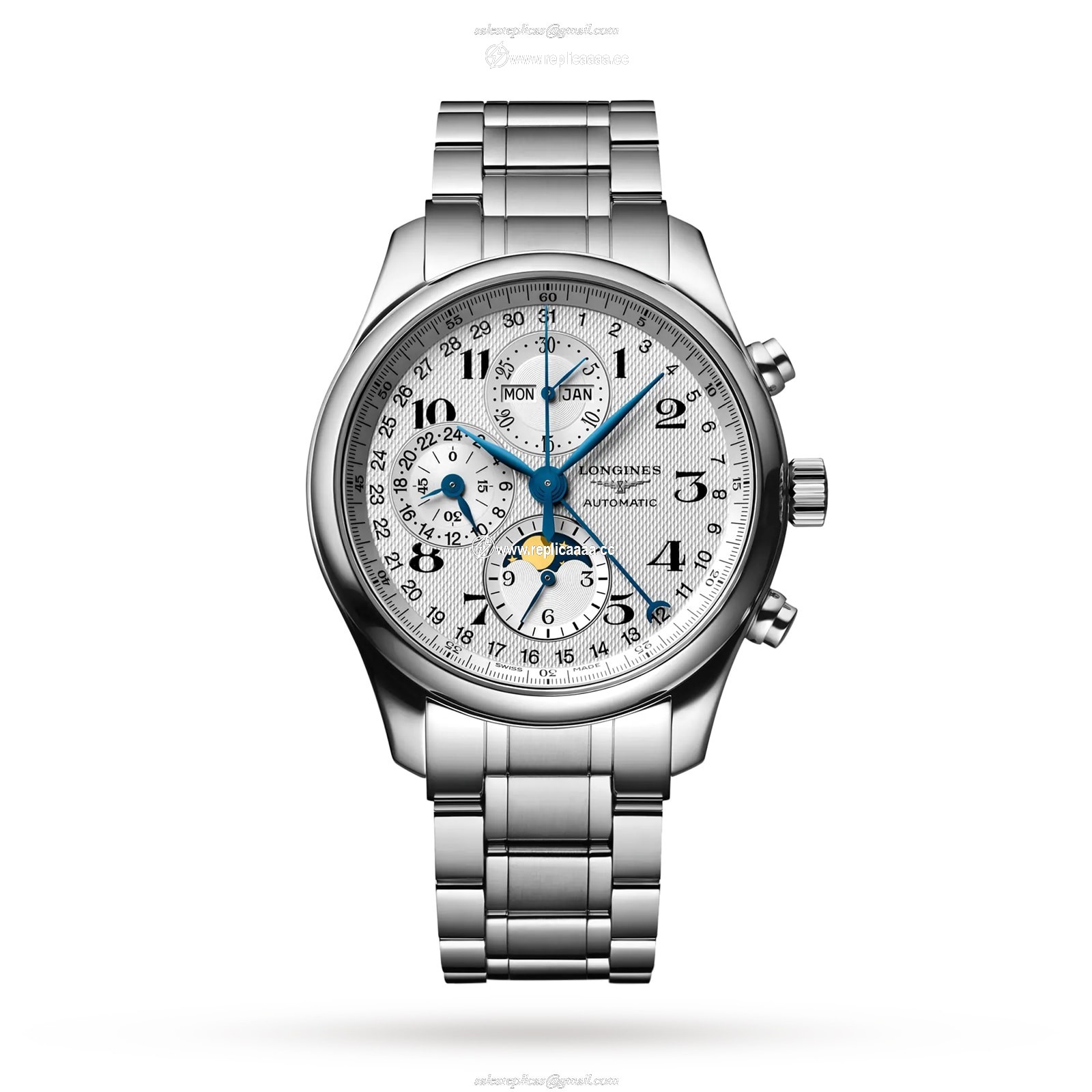 Longines Master Collection 42mm Mens details Silver L27734786