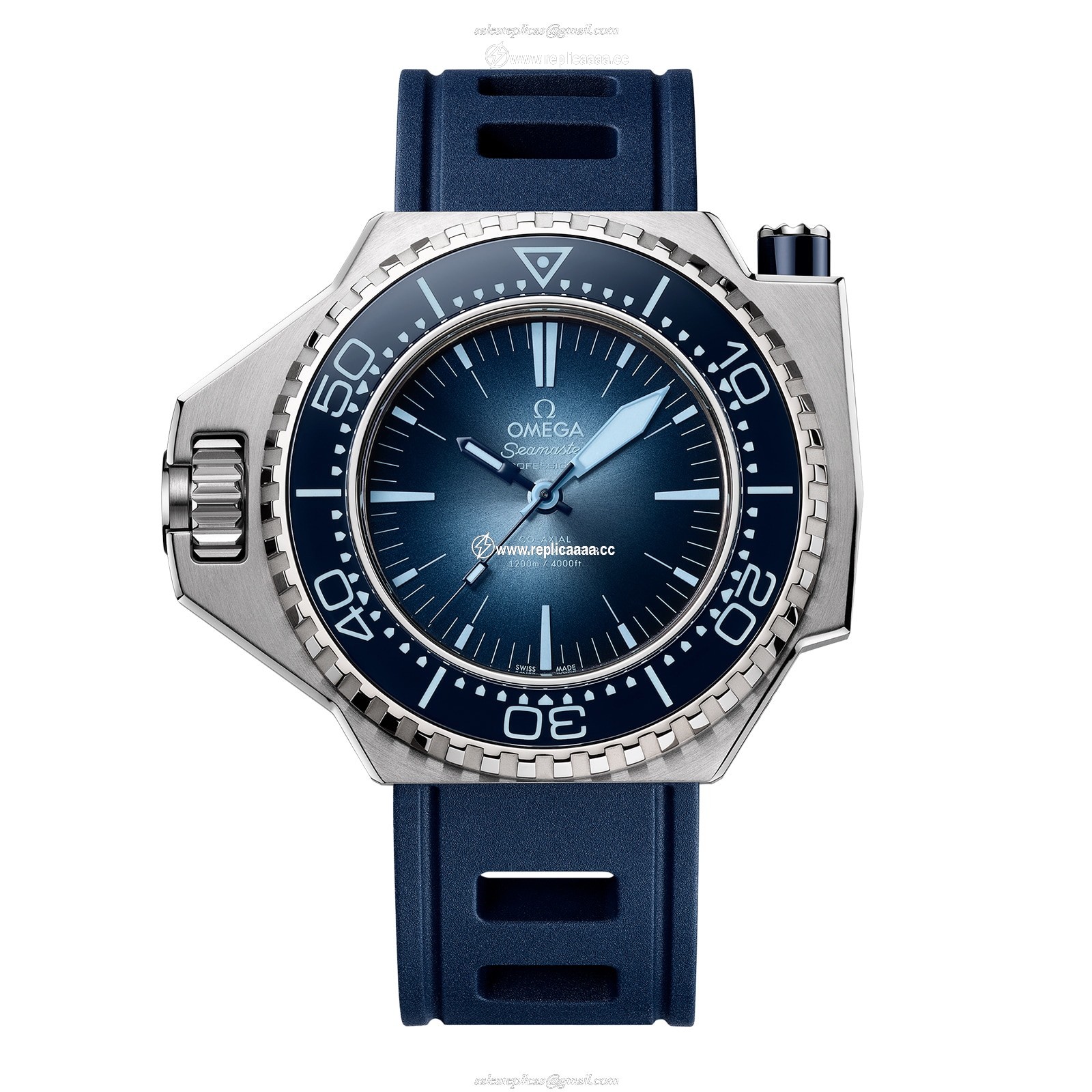Omega Seamaster Ploprof 1200M Co-Axial Master Chronometer 55 X 45mm Summer Blue O22732552103001 1 Omega Seamaster Ploprof 1200M Co-Axial Master Chronometer 55 X 45mm Summer Blue O22732552103001