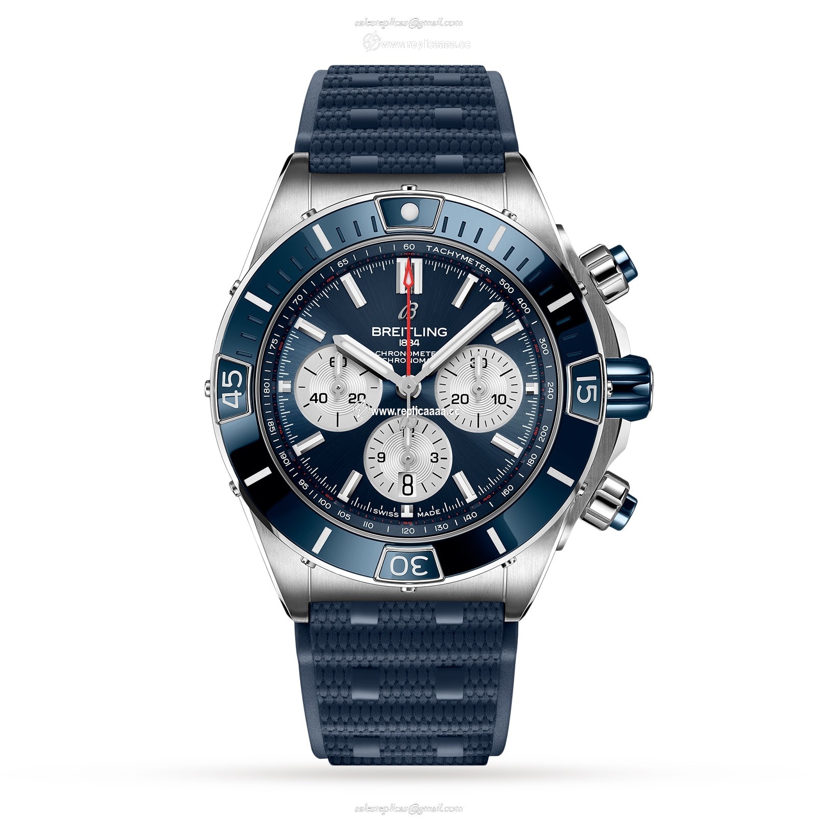 Breitling Super Chronomat B01 44 Rubber Strap details AB0136161C1S1