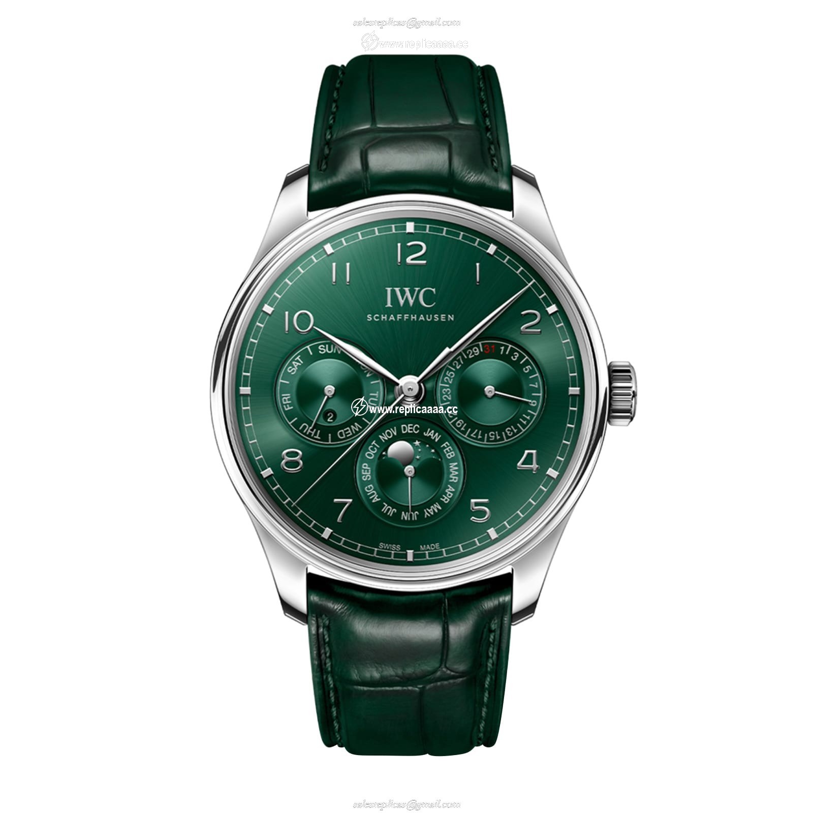 IWC Portugieser Automatic 42mm Mens details Green IW344207