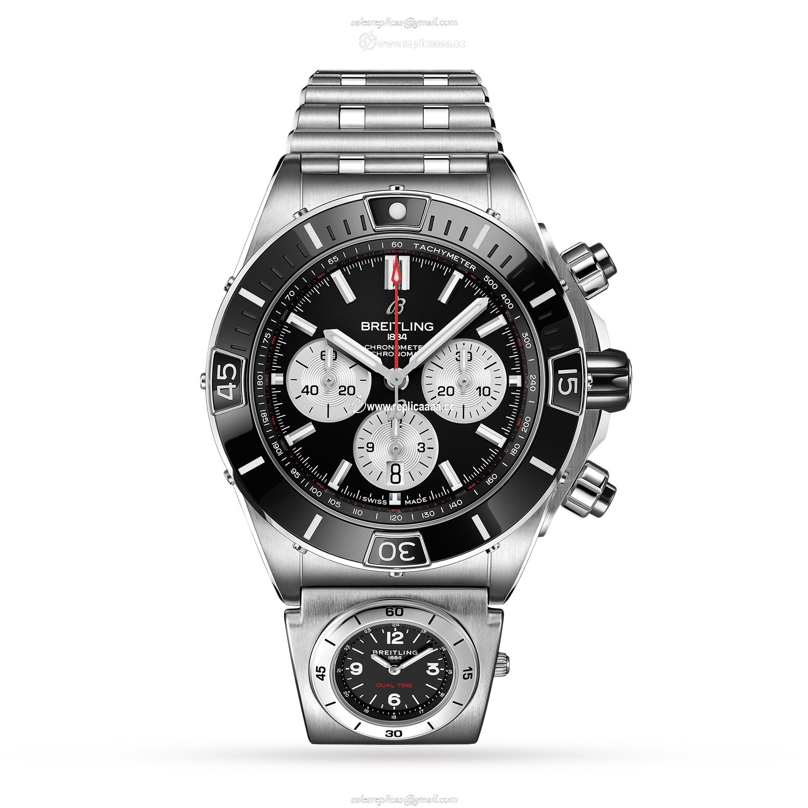 Breitling Super Chronomat B01 44 Stainless Steel details AB0136251B1A2