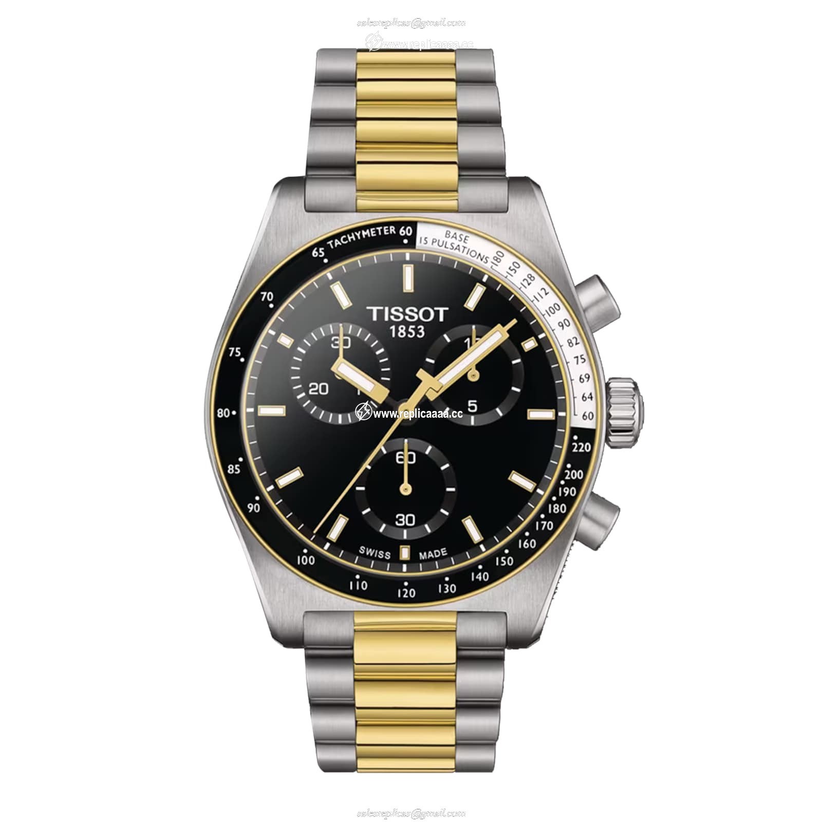Tissot PR516 Chronograph 40mm Mens details Black T1494172205100