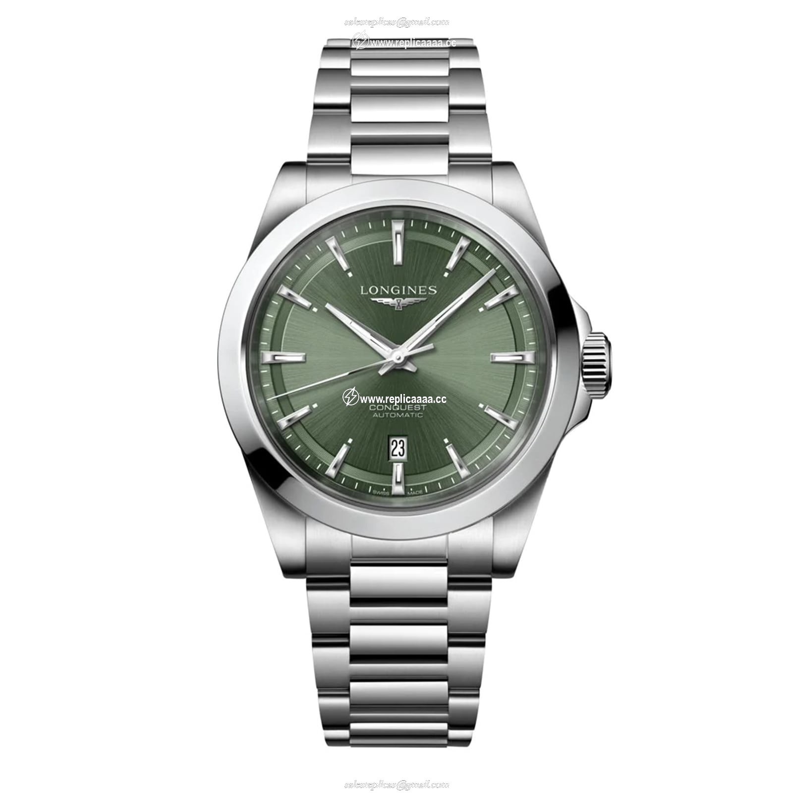 Longines Conquest 41mm Mens details Green L38304026