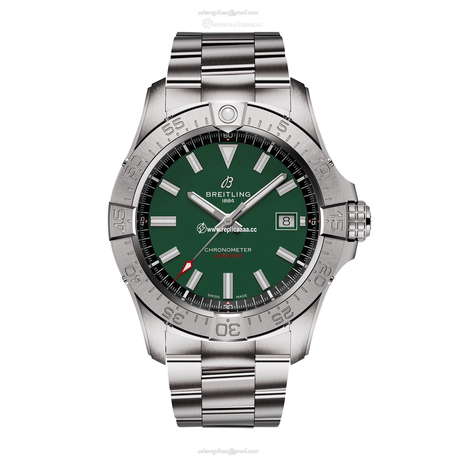 Breitling Avenger Automatic 42mm Mens details Green Stainless Steel A17328101L1A1 1 Breitling Avenger Automatic 42mm Mens details Green Stainless Steel A17328101L1A1