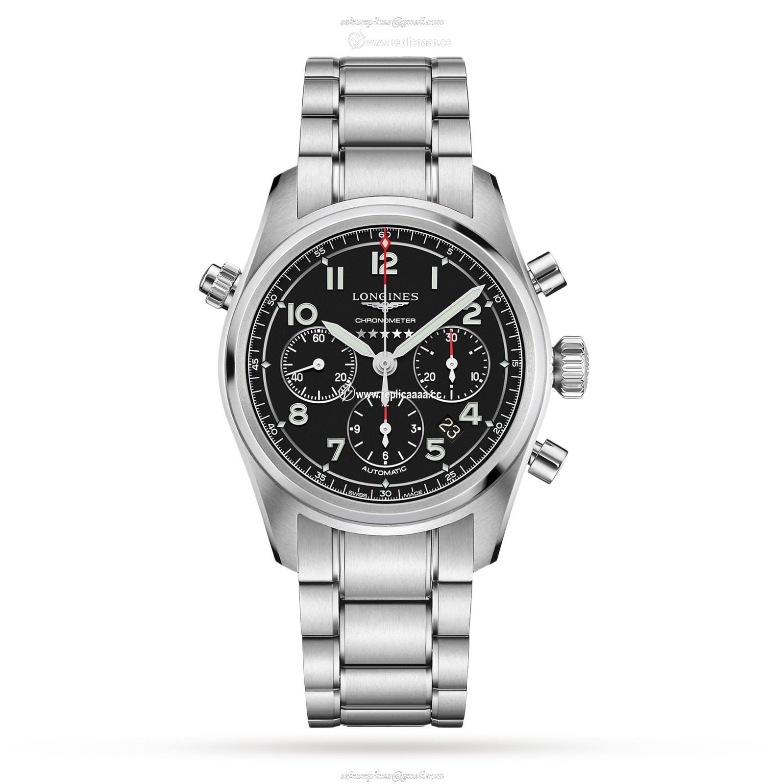Longines Spirit 42mm Mens details L38204536