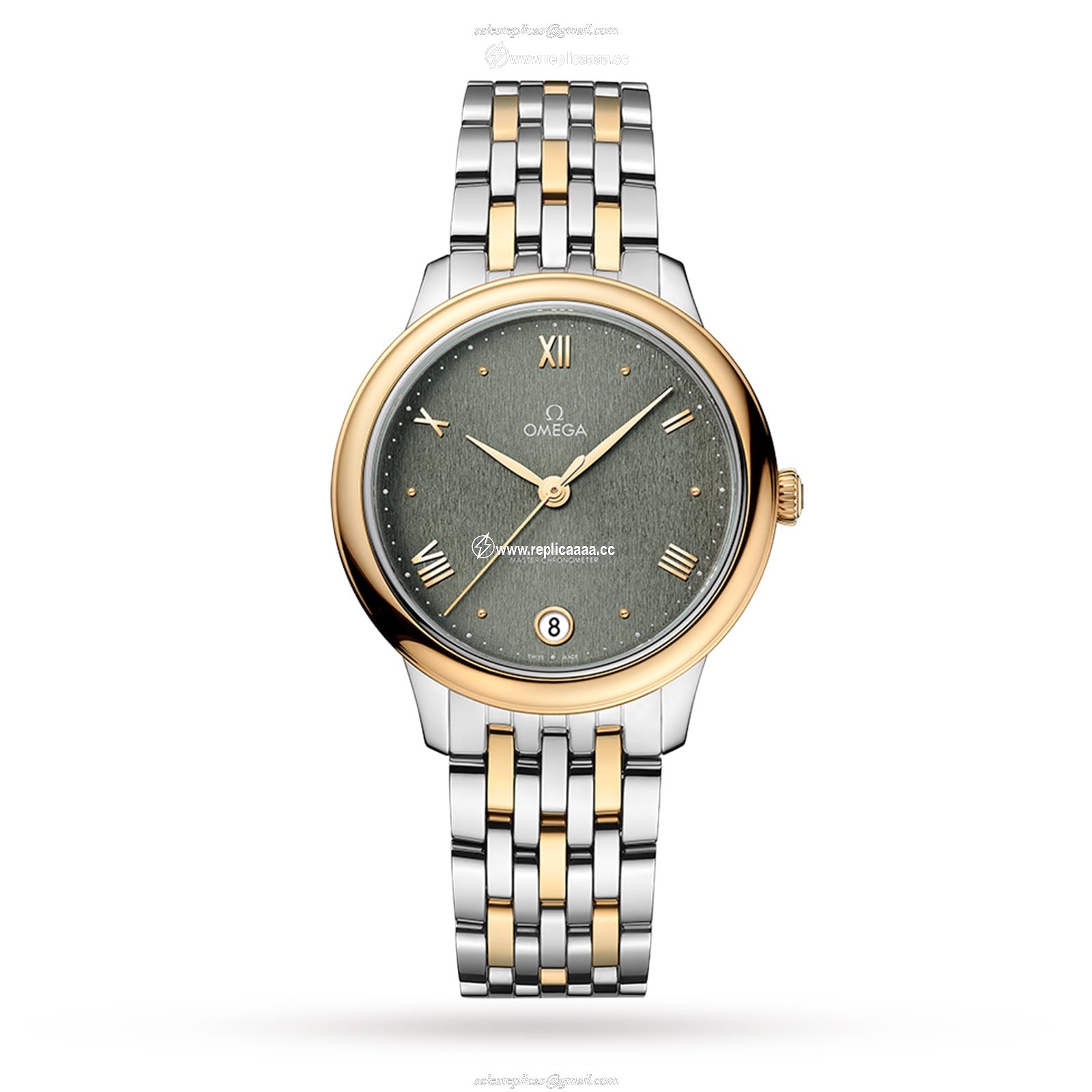 Omega De Ville Prestige Co-Axial Master Chronometer 34mm Ladies details Green O43420342010001