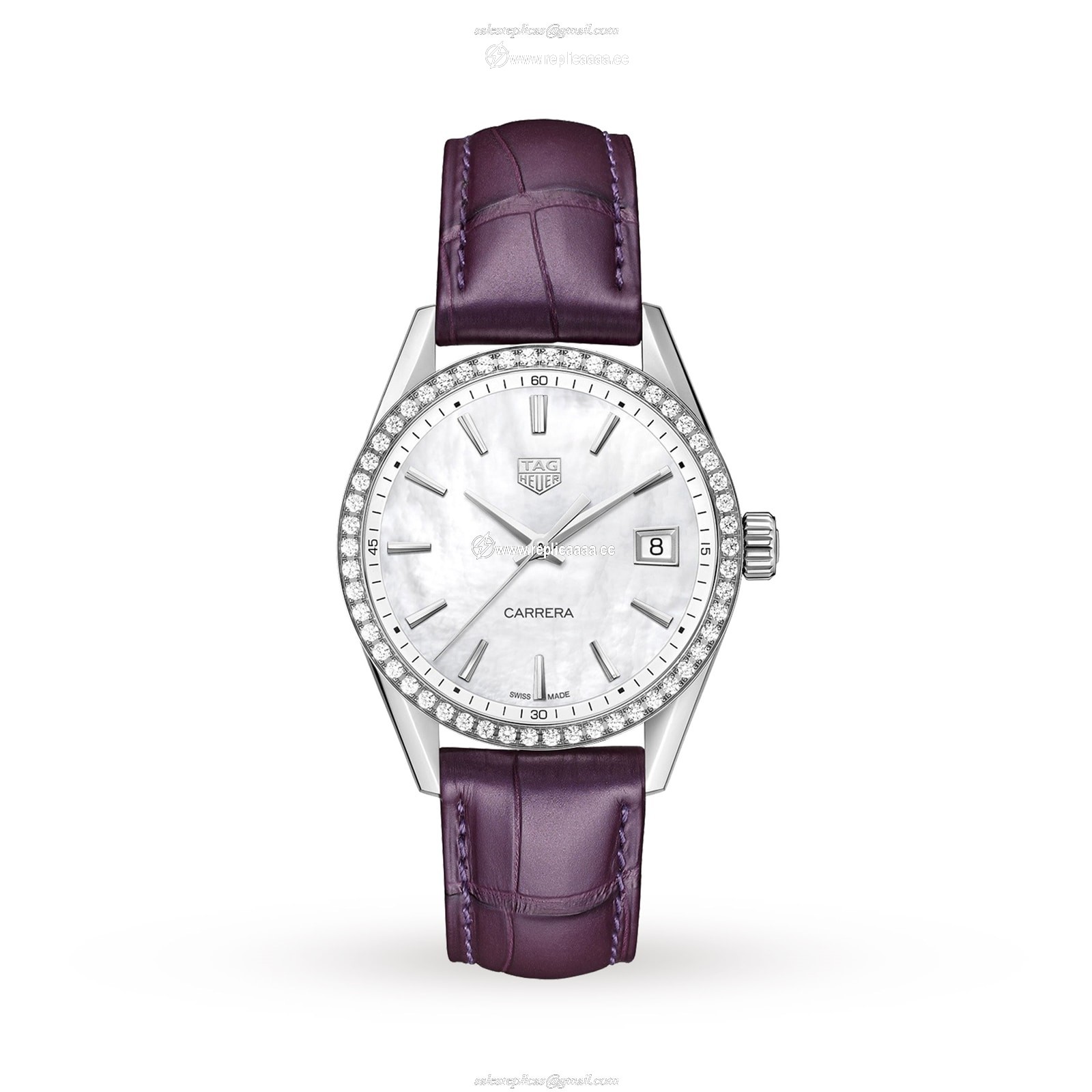TAG Heuer Carrera Lady Quartz 36mm Ladies details Mother Of Pearl WBK1316.FC8261