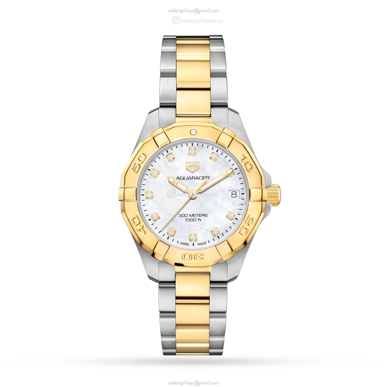 TAG Heuer Aquaracer 300 Quartz 32mm Ladies details Diamond Dot WBD1322.BB0320 1 TAG Heuer Aquaracer 300 Quartz 32mm Ladies details Diamond Dot WBD1322.BB0320