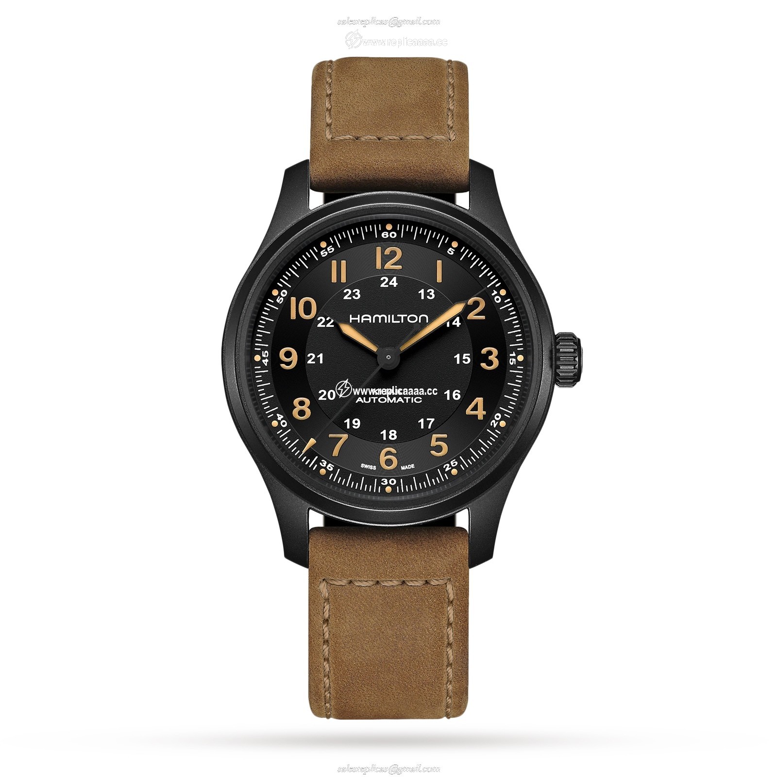 Hamilton Khaki Field 42mm Mens details H70665533 1 Hamilton Khaki Field 42mm Mens details H70665533