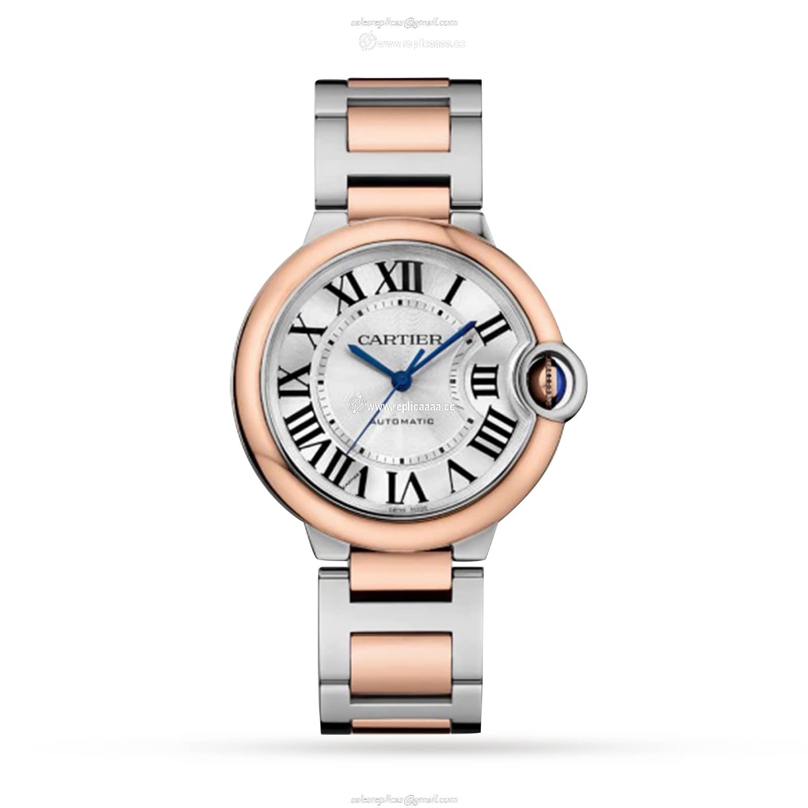 Cartier Ballon Bleu De Cartier details 36 Mm Mechanical Movement With Automatic Winding. Steel Case Rose Gold W2BB0033 1 Cartier Ballon Bleu De Cartier details 36 Mm Mechanical Movement With Automatic Winding. Steel Case Rose Gold W2BB0033