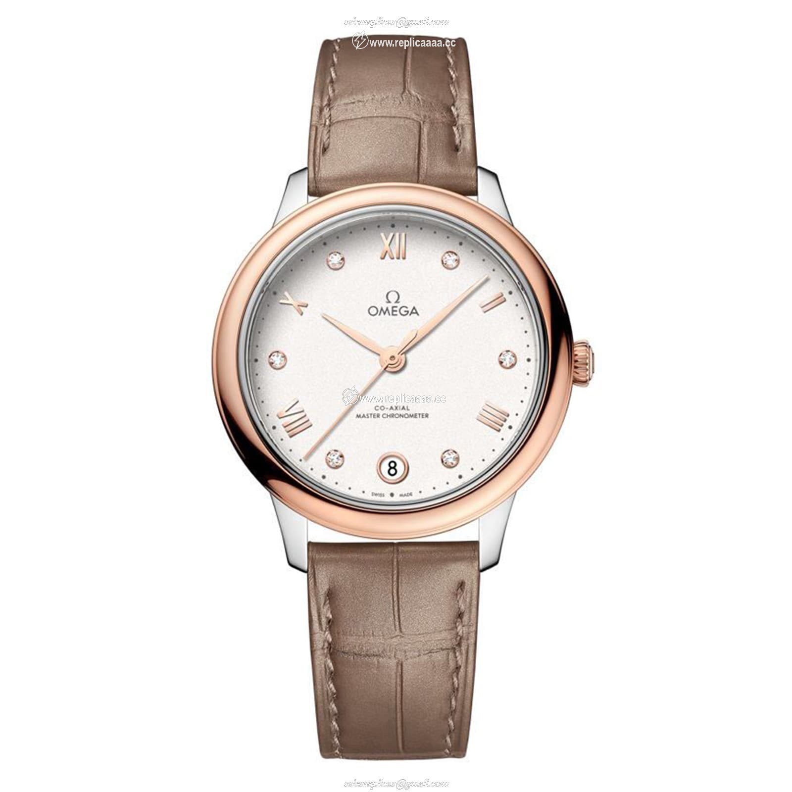 Omega De Ville Prestige 34mm Ladies details Silver O43423342052001