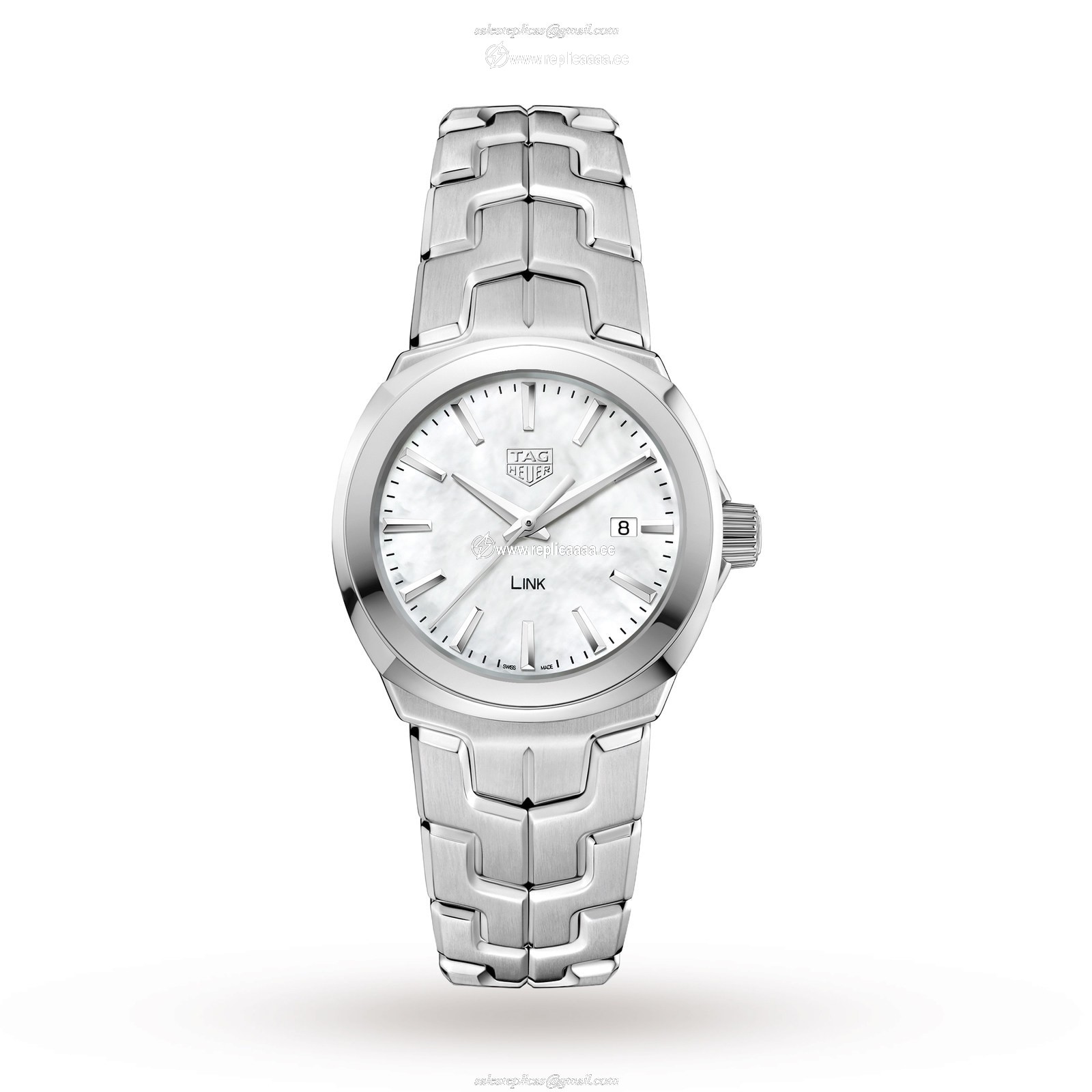TAG Heuer Link Quartz Date Mother Of Pearl 32mm Ladies details WBC1310.BA0600