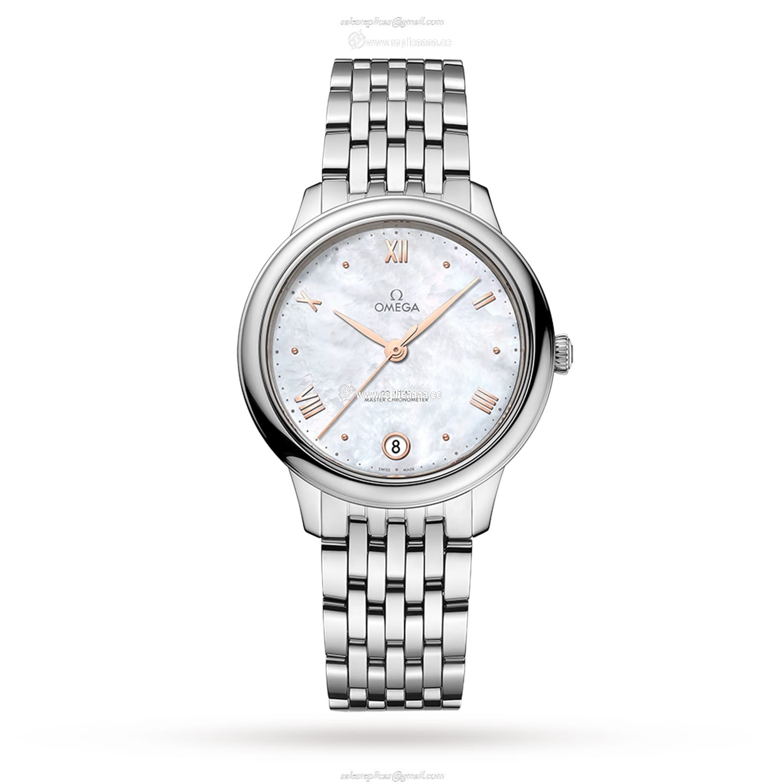 Omega De Ville Prestige Co-Axial Master Chronometer 34mm Ladies details Mother Of Pearl O43410342005001 1 Omega De Ville Prestige Co-Axial Master Chronometer 34mm Ladies details Mother Of Pearl O43410342005001