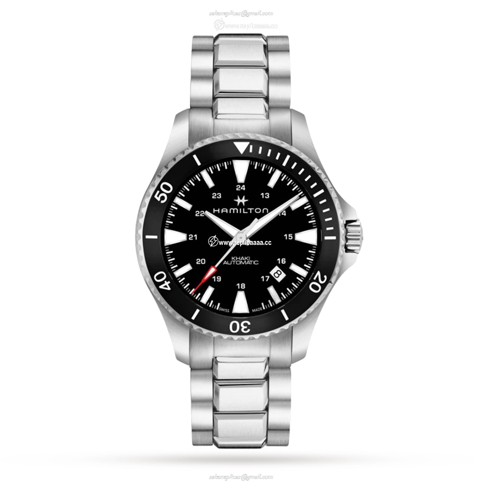 Hamilton Khaki-Navy 40mm Mens details H82335131