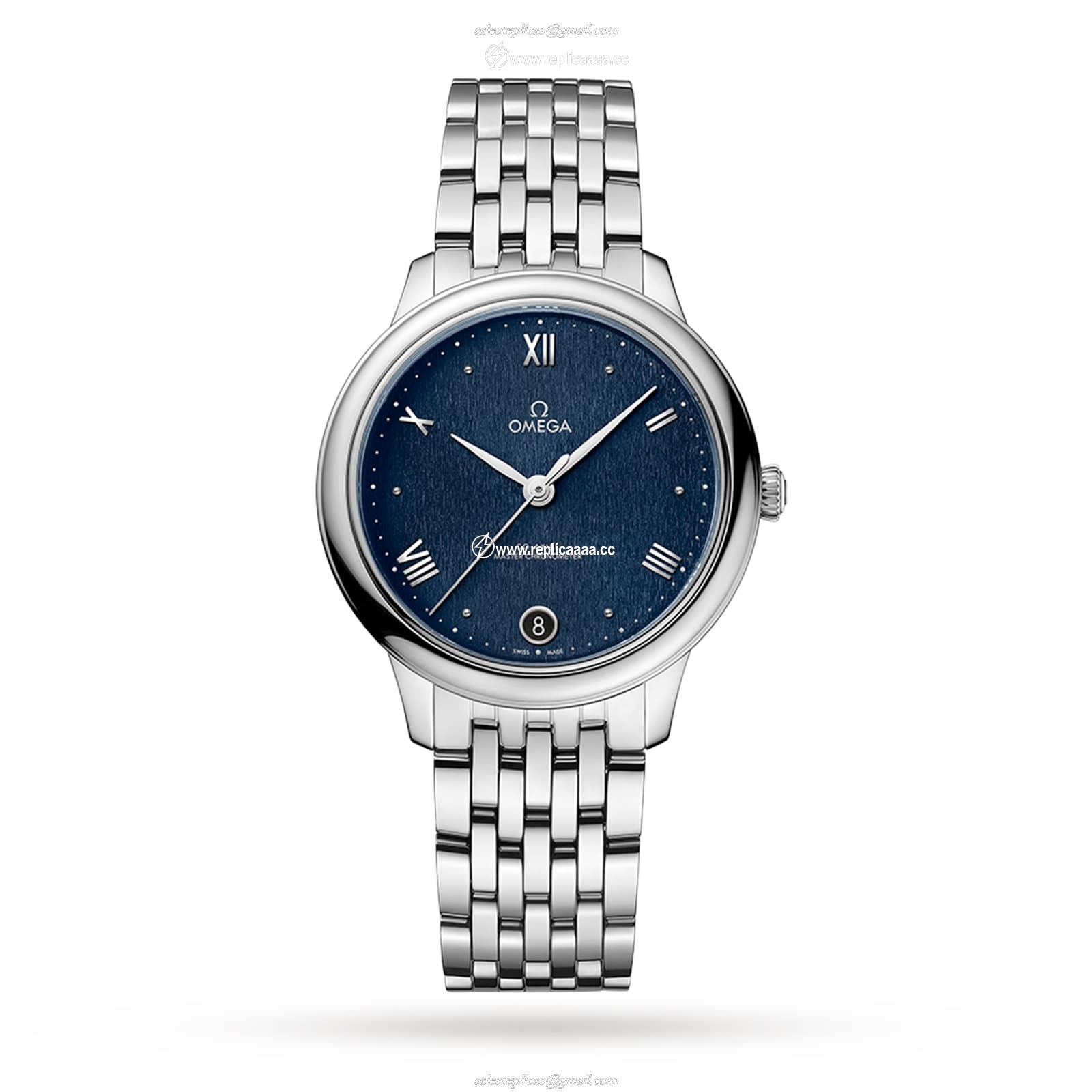 Omega De Ville Prestige Co-Axial Master Chronometer 34mm Ladies details Blue O43410342003002 1 Omega De Ville Prestige Co-Axial Master Chronometer 34mm Ladies details Blue O43410342003002