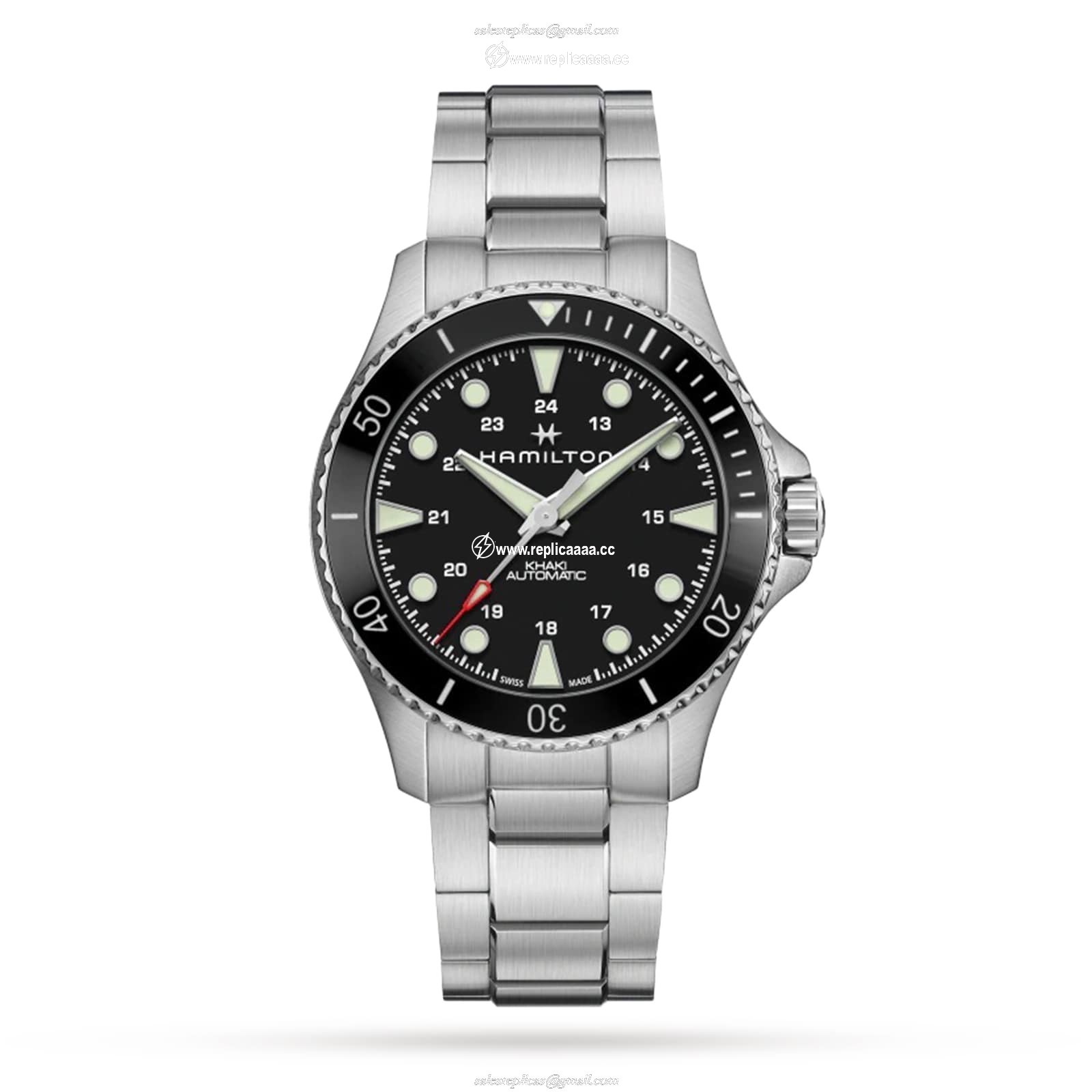 Hamilton Khaki-Navy 43mm Mens details H82515130