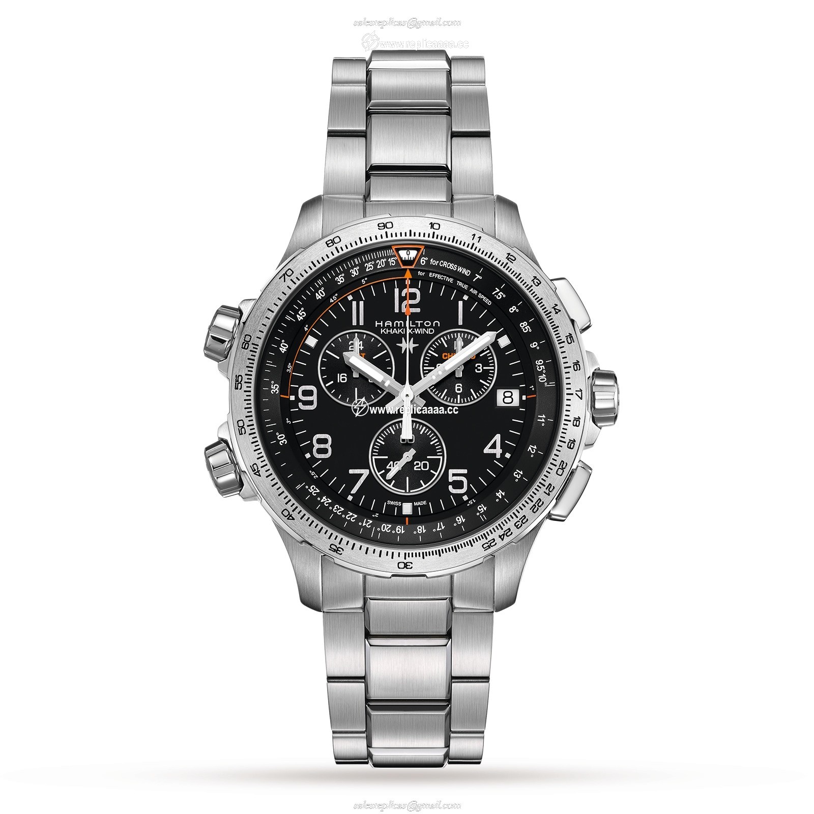 Hamilton Khaki Aviation X-Wind GMT Chrono Quartz 46mm Mens details Black H77912135 1 Hamilton Khaki Aviation X-Wind GMT Chrono Quartz 46mm Mens details Black H77912135