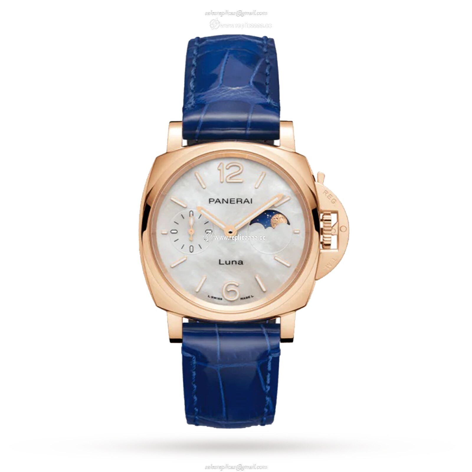Panerai Luminor Due Luna Goldtech 38mm Ladies details PAM01181 1 Panerai Luminor Due Luna Goldtech 38mm Ladies details PAM01181