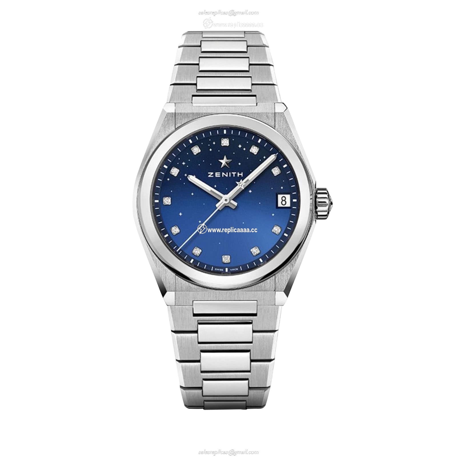 Zenith Defy Midnight 36mm Ladies details Blue 03.9200.670/01.MI001