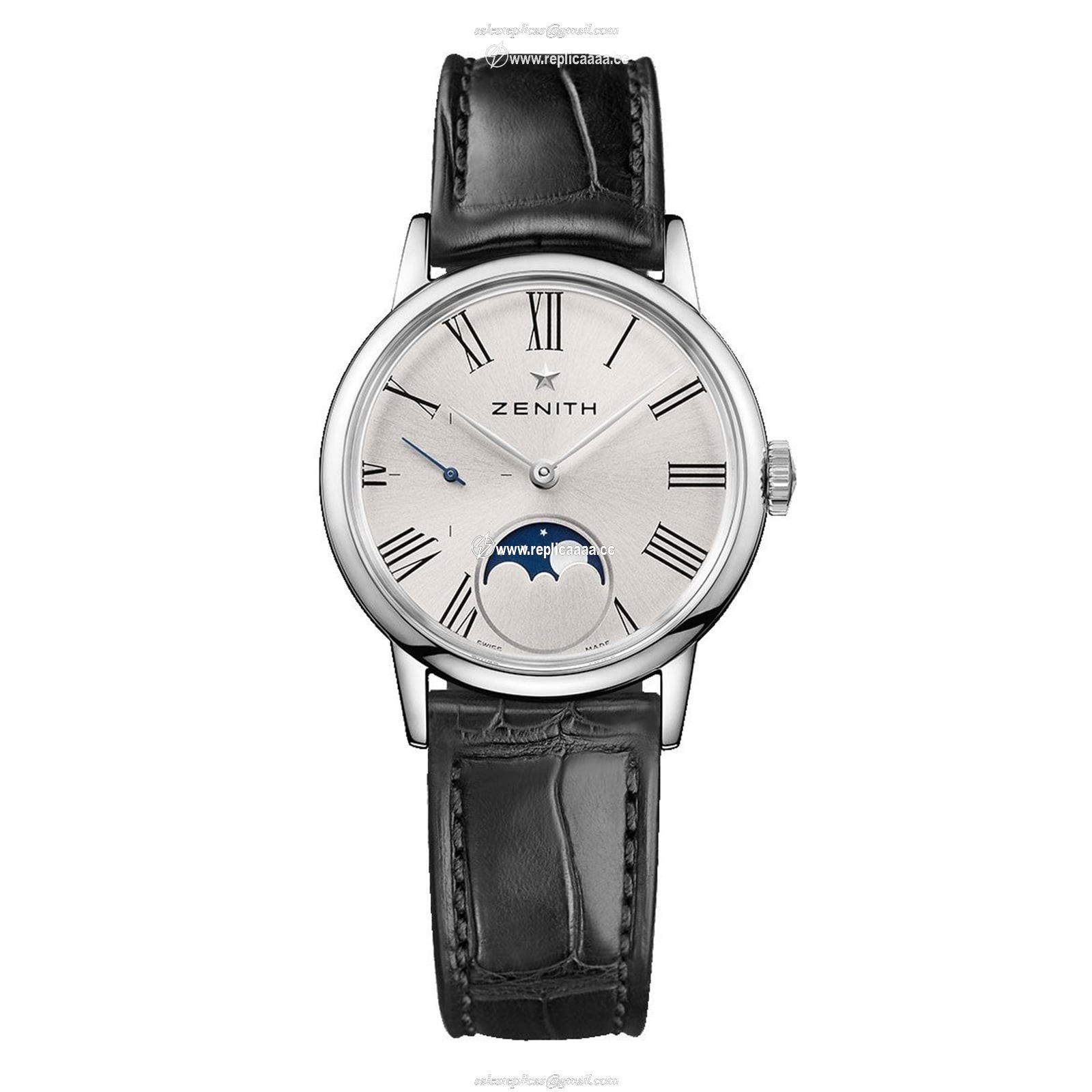Zenith Elite Moonphase 33mm Steel Ladies details 03.2330.692/02.C714
