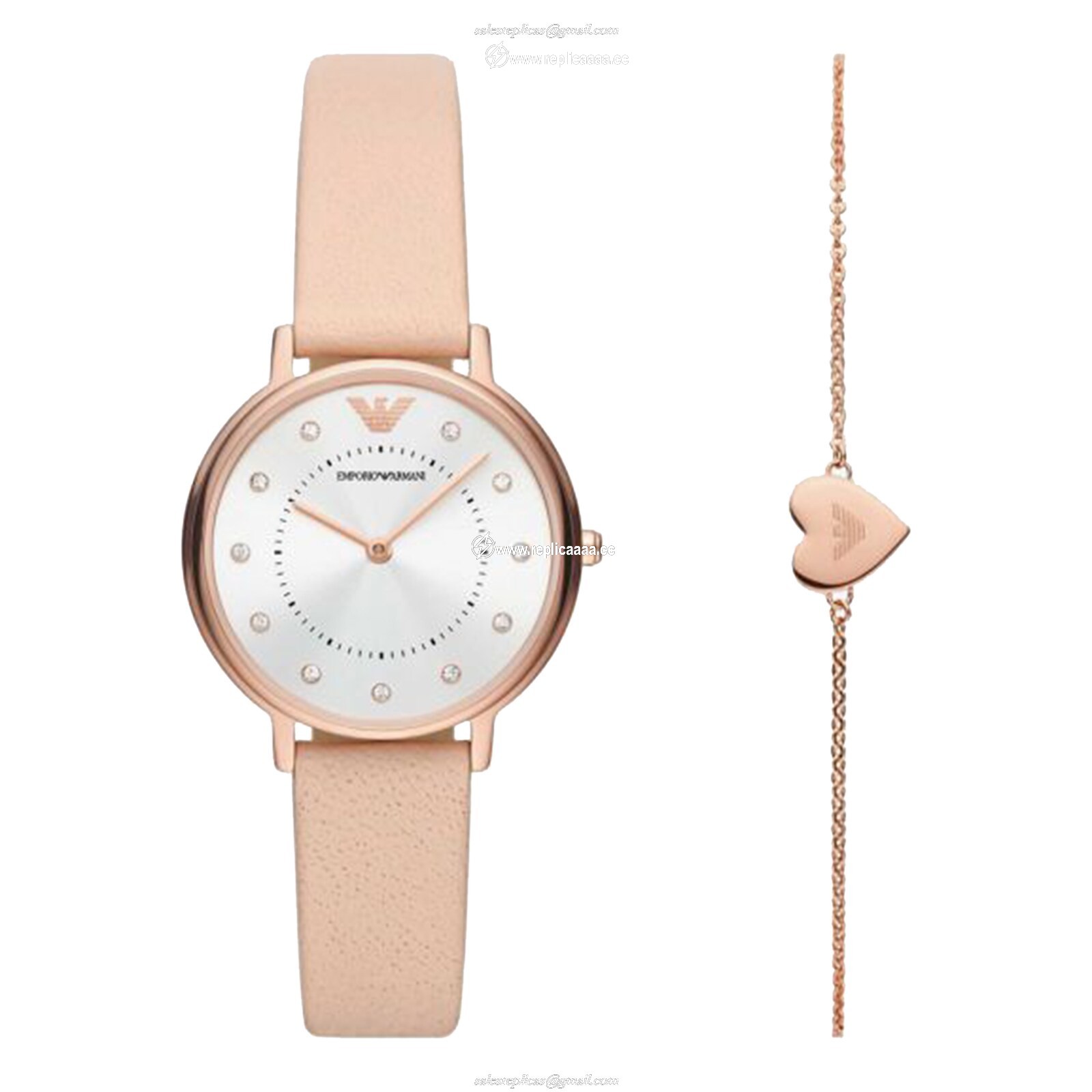 Emporio Armani Kappa Ladies details 32mm Silver AR80058