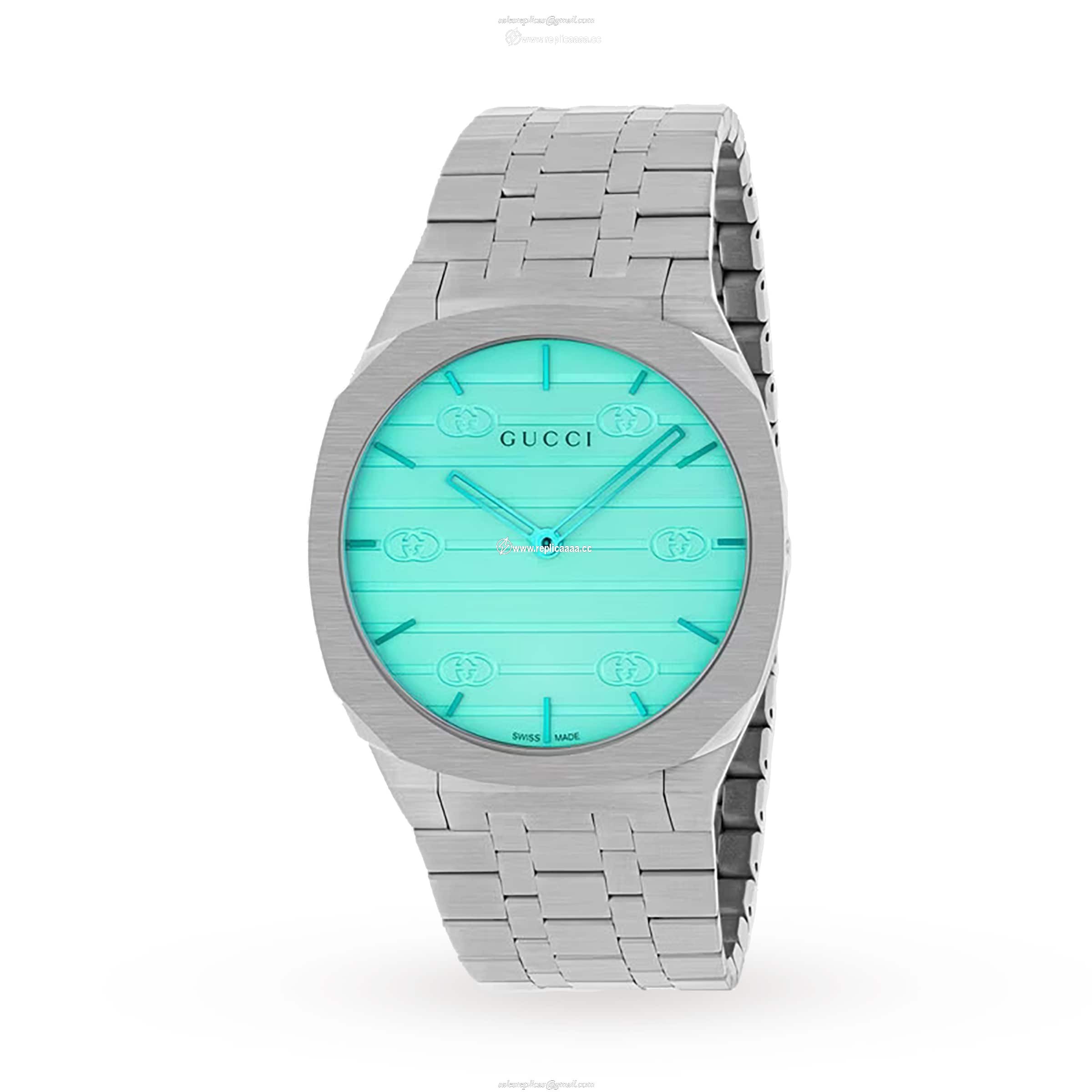 Gucci 25H details 38mm in Steel YA163409