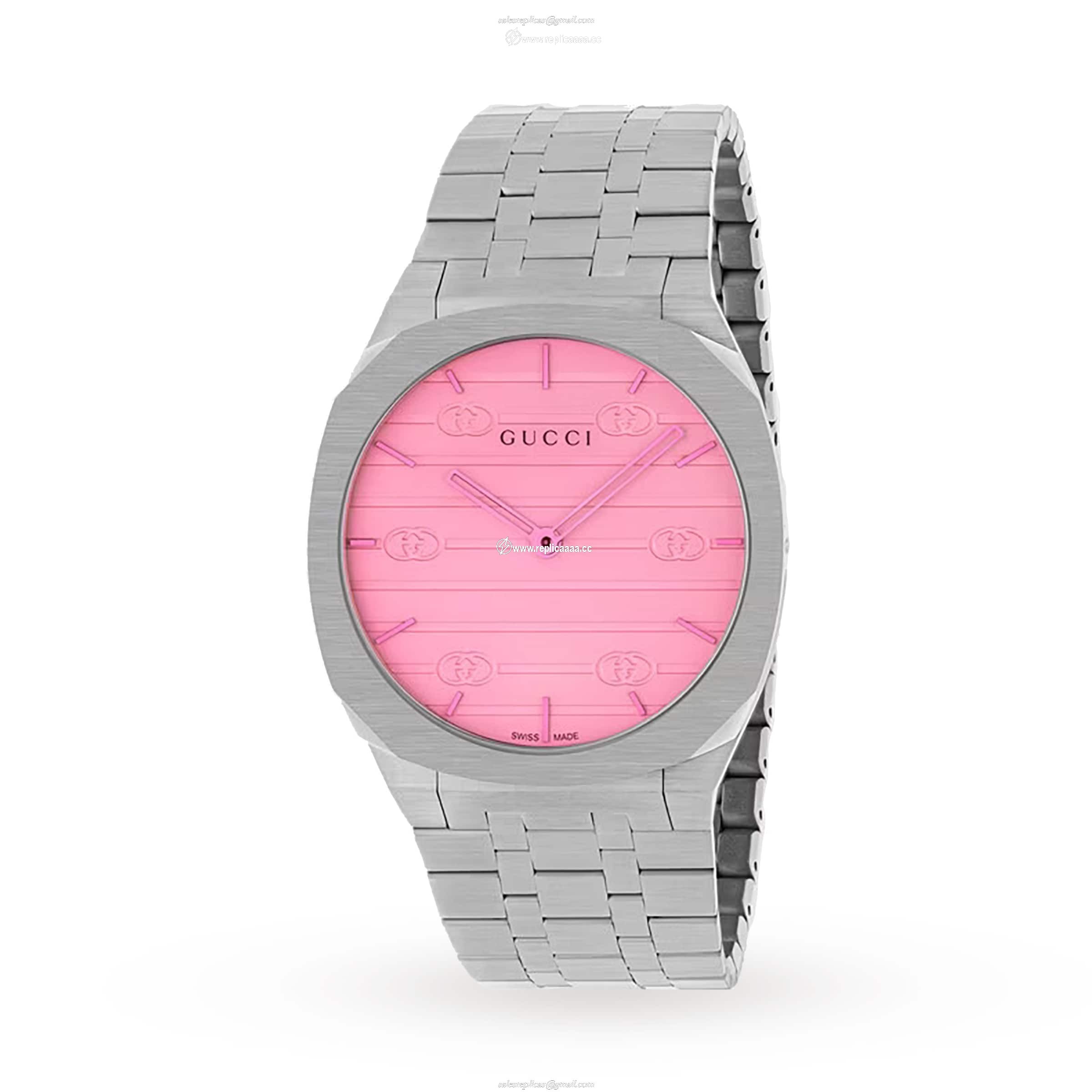 Gucci 25H details 38mm in Steel YA163410