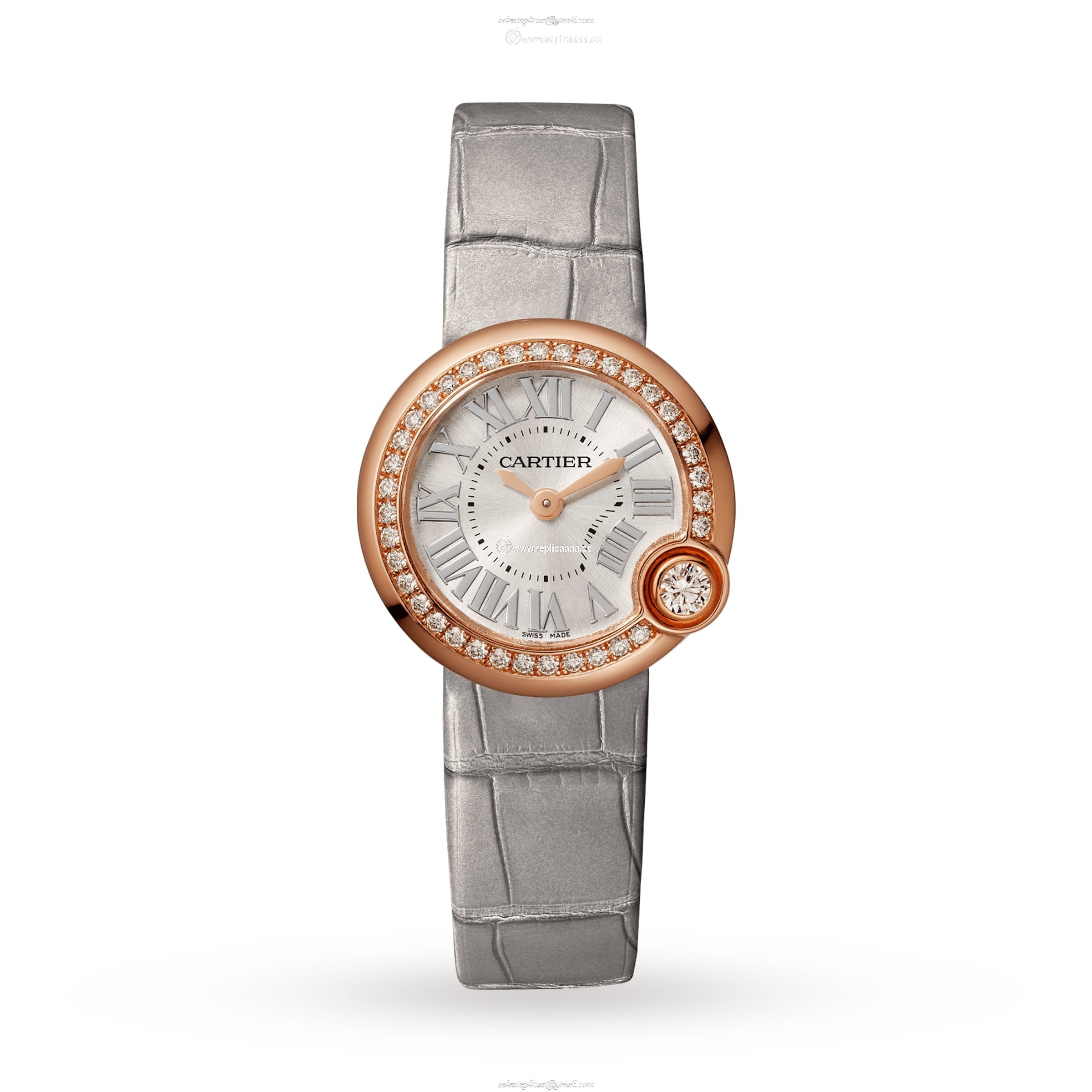 Cartier Ballon Blanc De Cartier details 26mm Quartz Movement Rose Gold WJBL0006 1 Cartier Ballon Blanc De Cartier details 26mm Quartz Movement Rose Gold WJBL0006