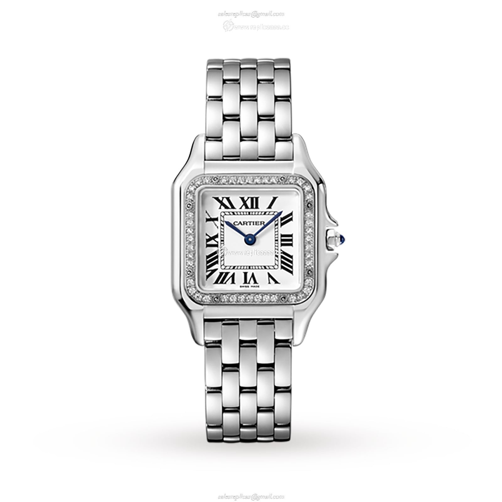 Cartier Panthere De Cartier details Medium Model Quartz Movement Steel Diamonds W4PN0008 1 Cartier Panthere De Cartier details Medium Model Quartz Movement Steel Diamonds W4PN0008