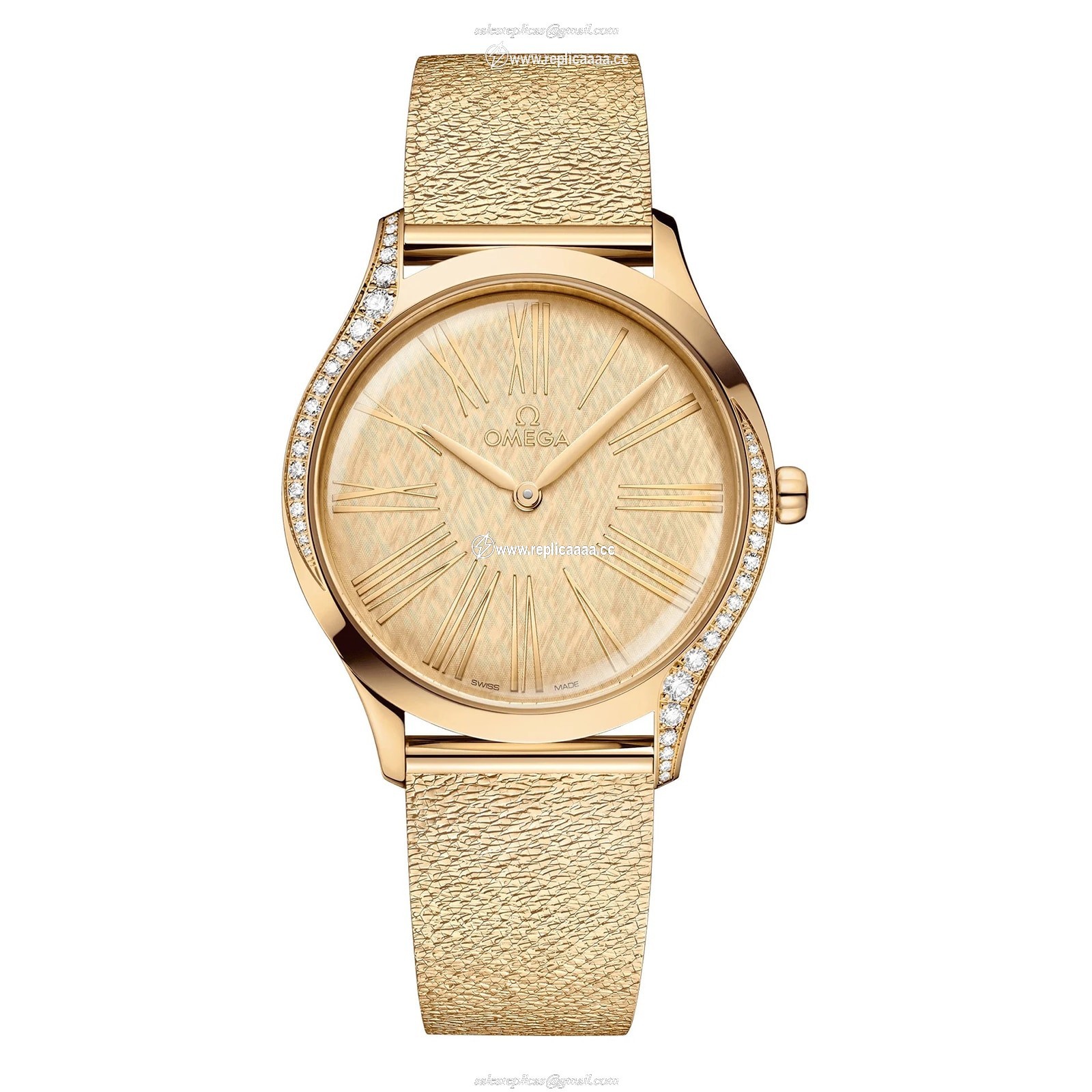 Omega De Ville Tresor 36mm Ladies details Gold O42855366099001 1 Omega De Ville Tresor 36mm Ladies details Gold O42855366099001
