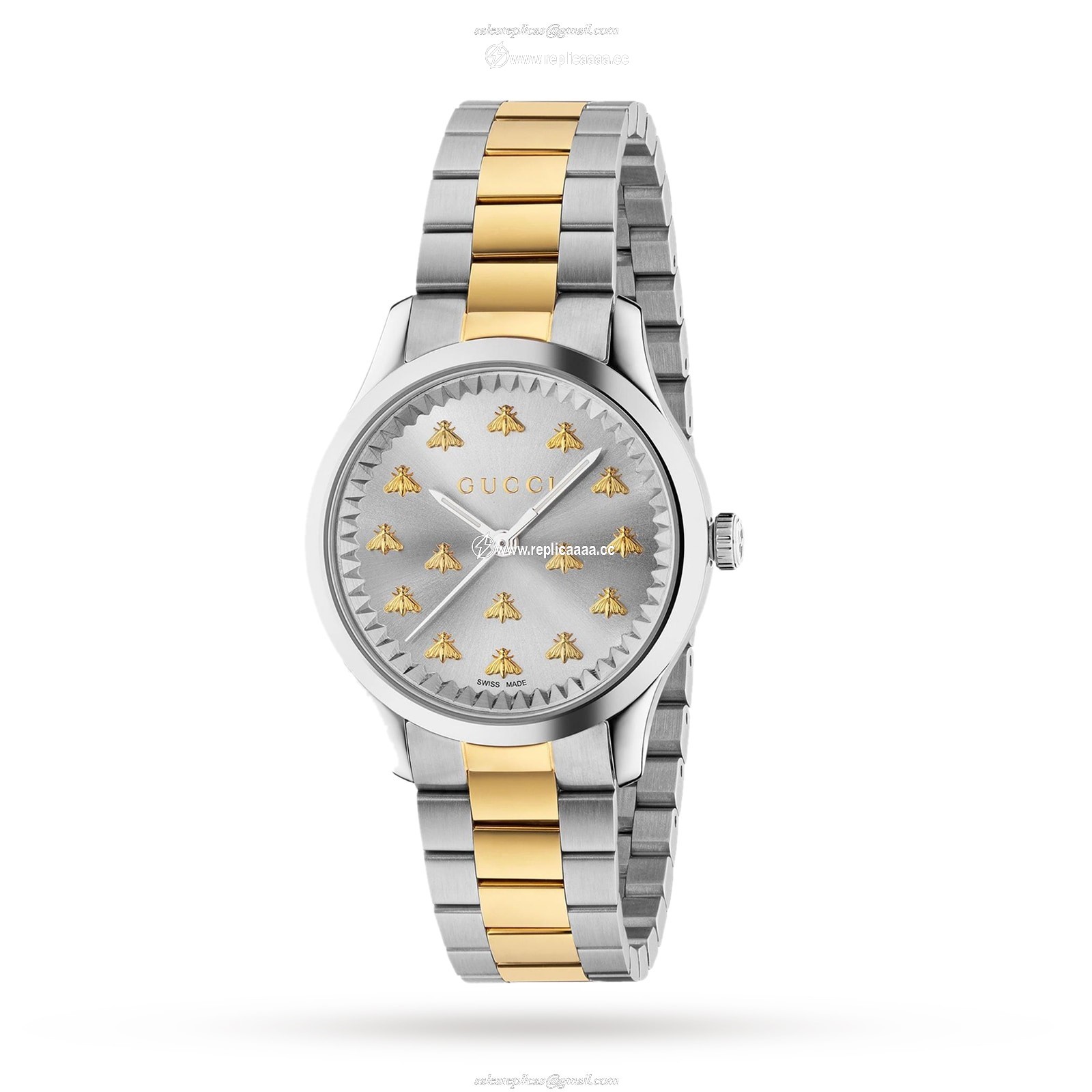 Gucci G-Timeless 18k Gold 32mm Ladies details YA1265032