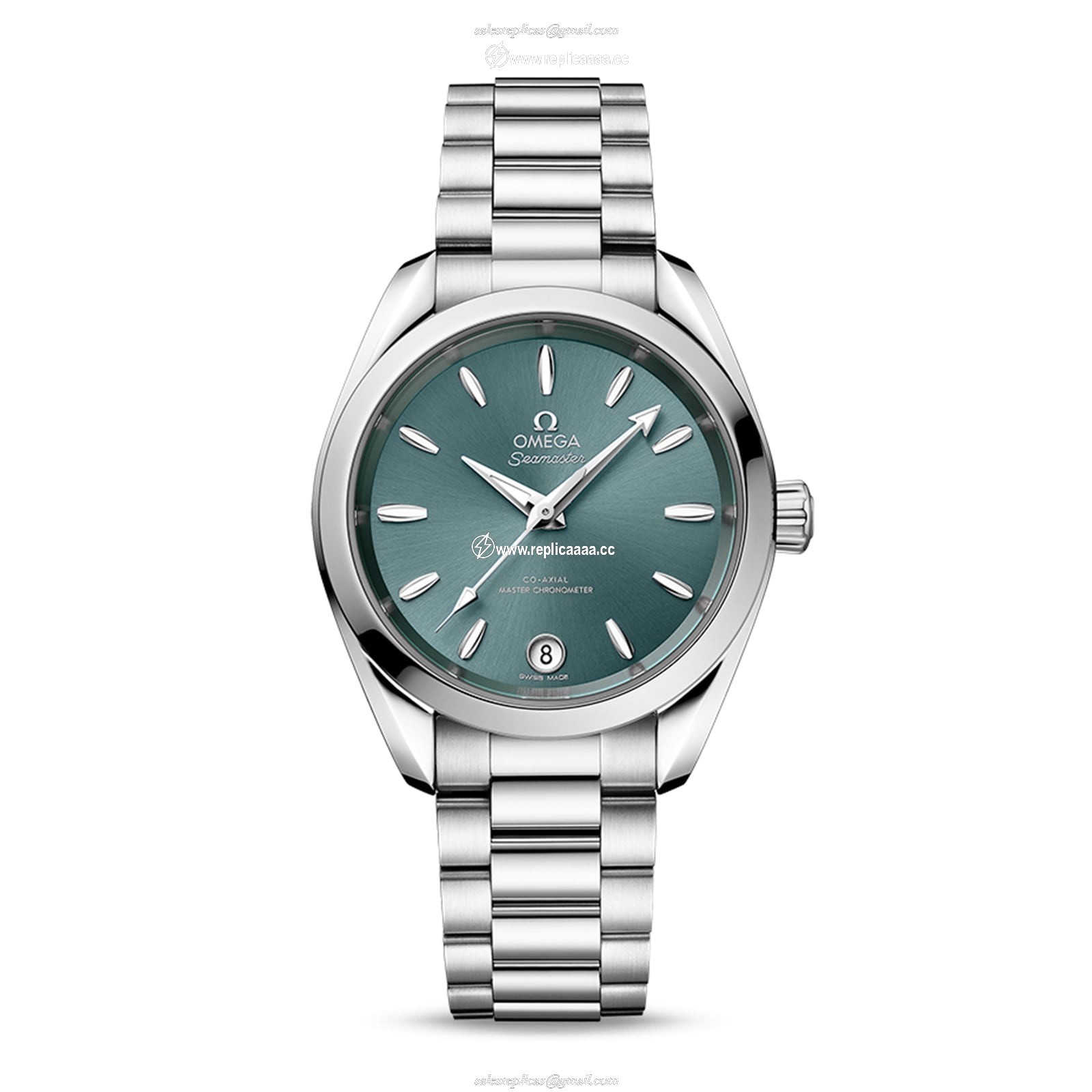 Omega Seamaster Aqua Terra 150m Co-Axial Master Chronometer 34mm Ladies details Green O22010342010001