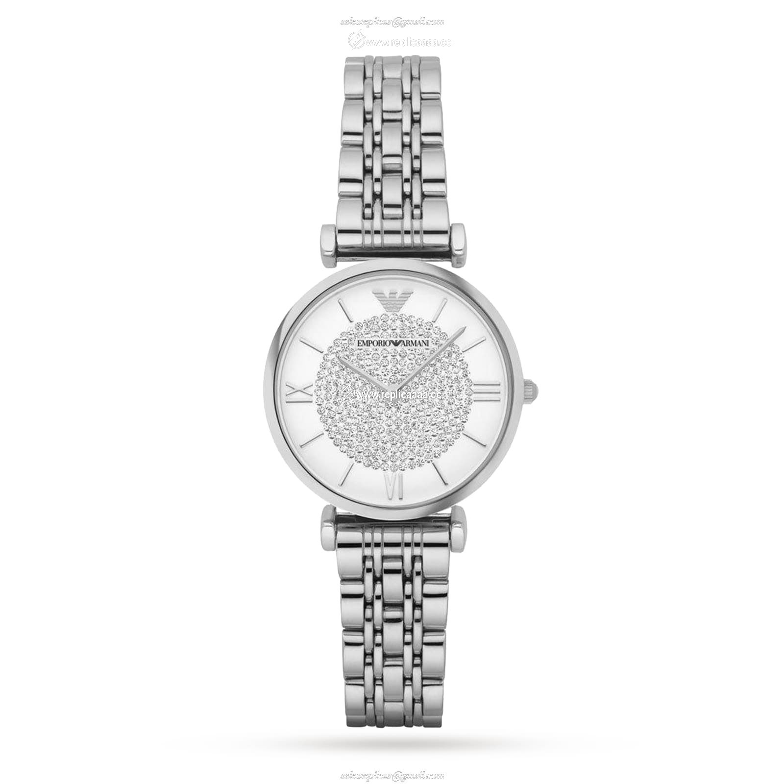 Emporio Armani T-Bar Stainless Steel Ladies details AR1925