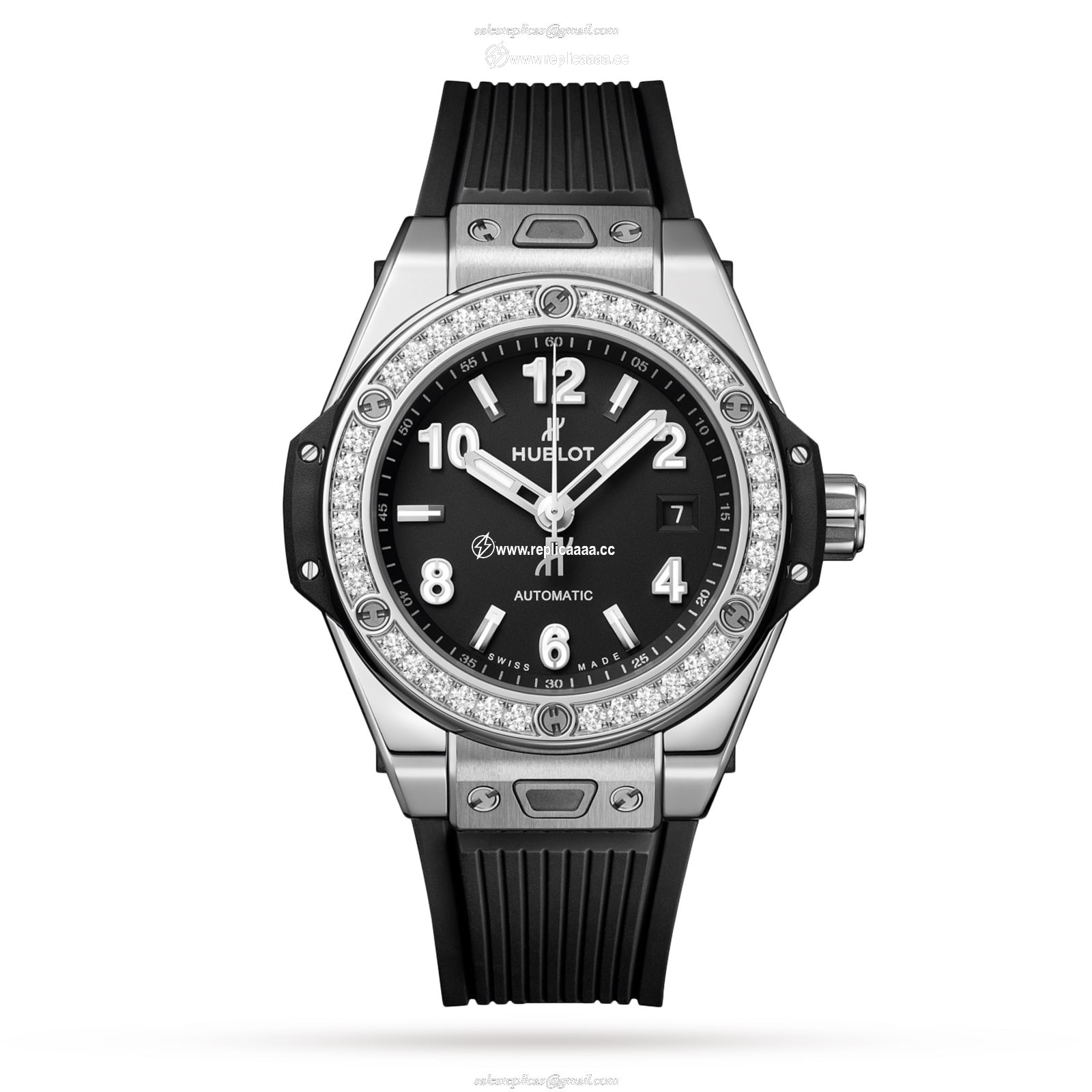 Hublot Big Bang One Click Steel Diamonds 33mm details 485.SX.1170.RX.1204 1 Hublot Big Bang One Click Steel Diamonds 33mm details 485.SX.1170.RX.1204